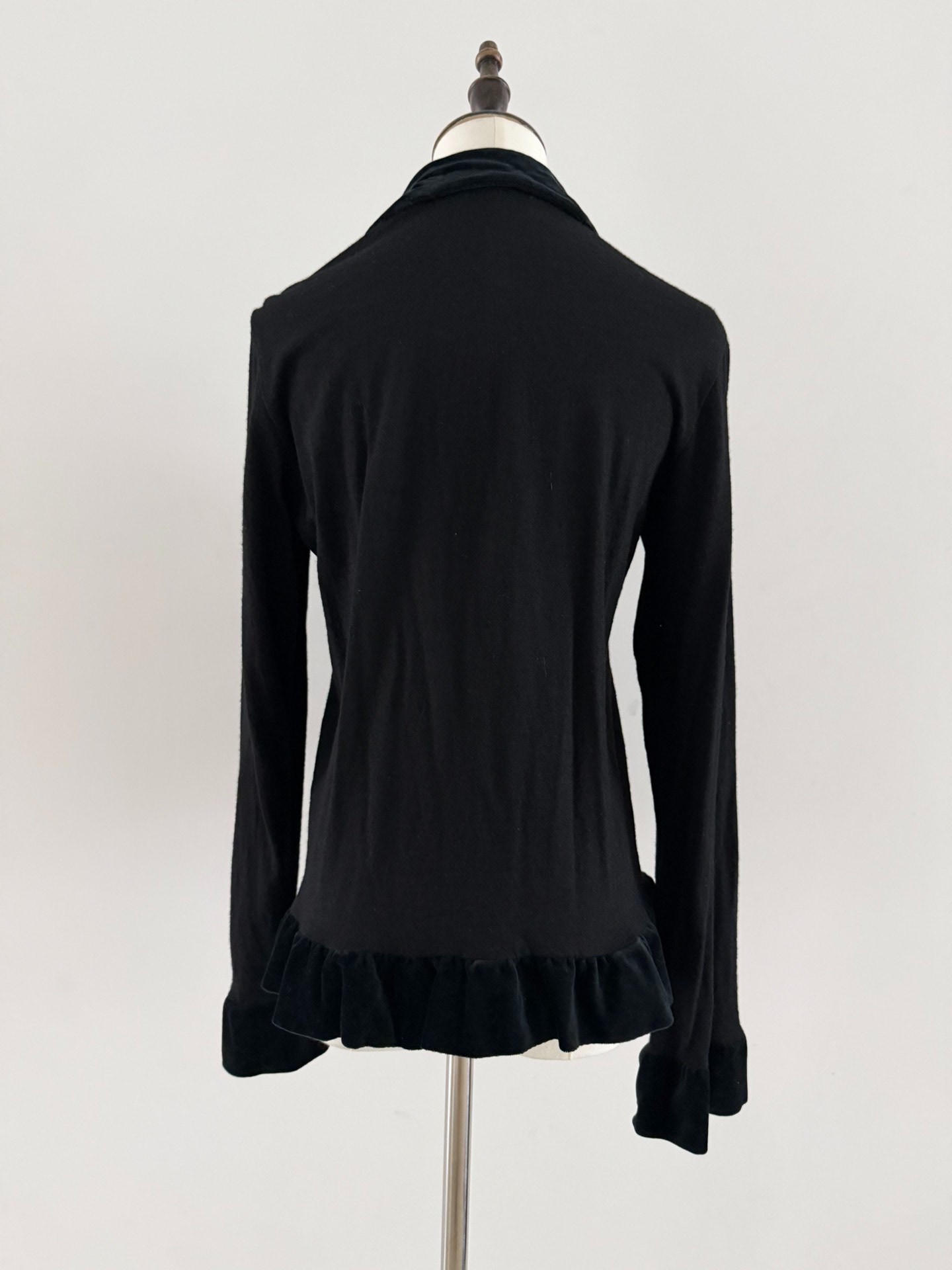 Comme Des Garcons Tricot Ruffled Cardigan — back