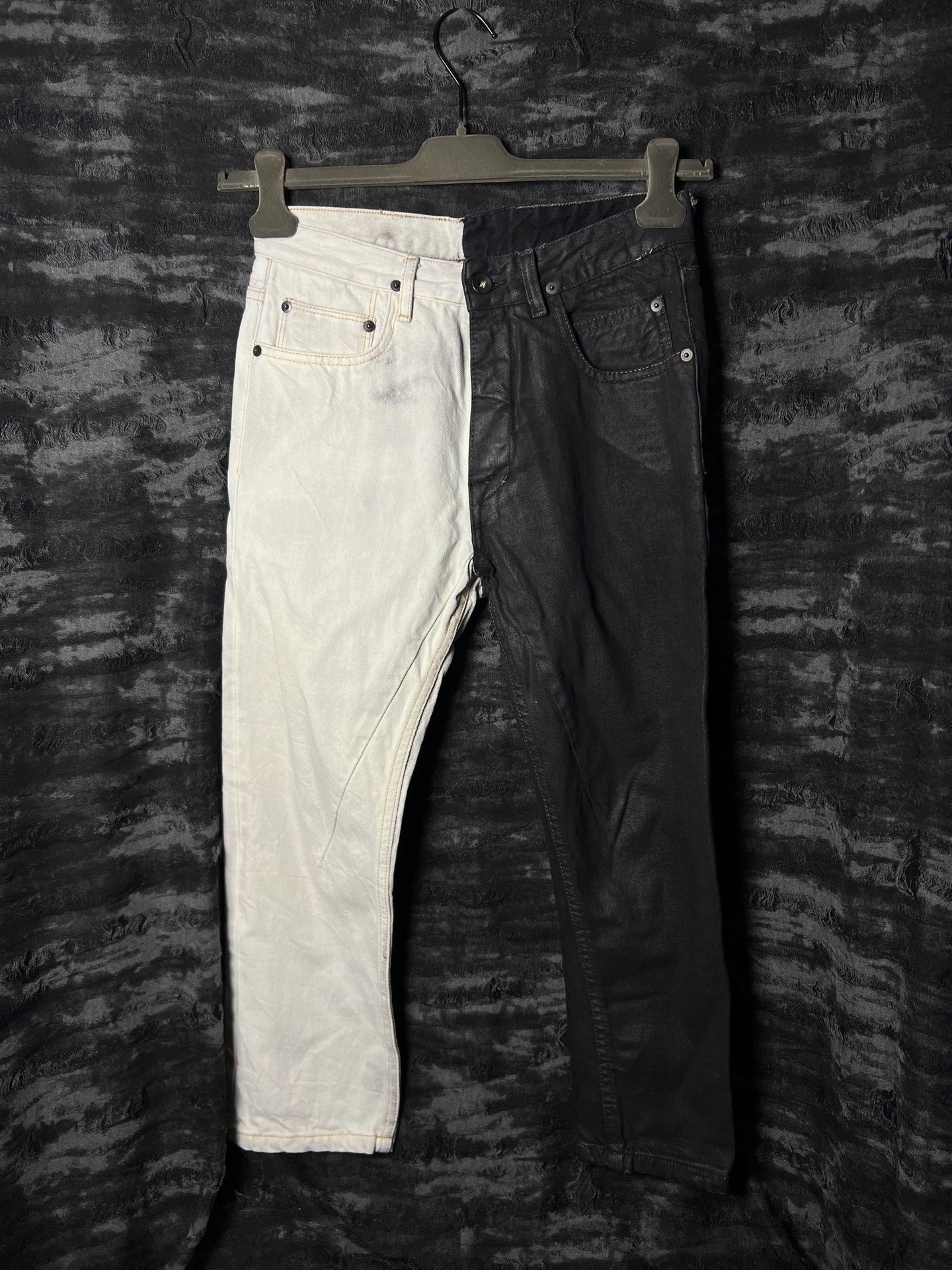 Rick Owens 14FW Tyrone Collage Denim Jeans