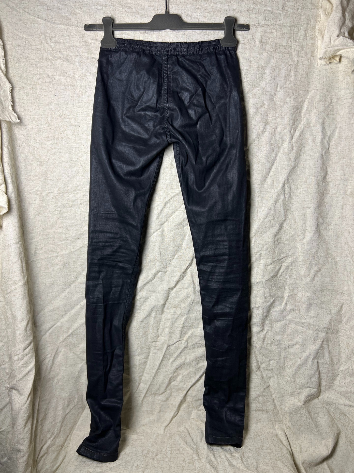 Rick Owens 13SS Coated Slim-Fit Pants — front