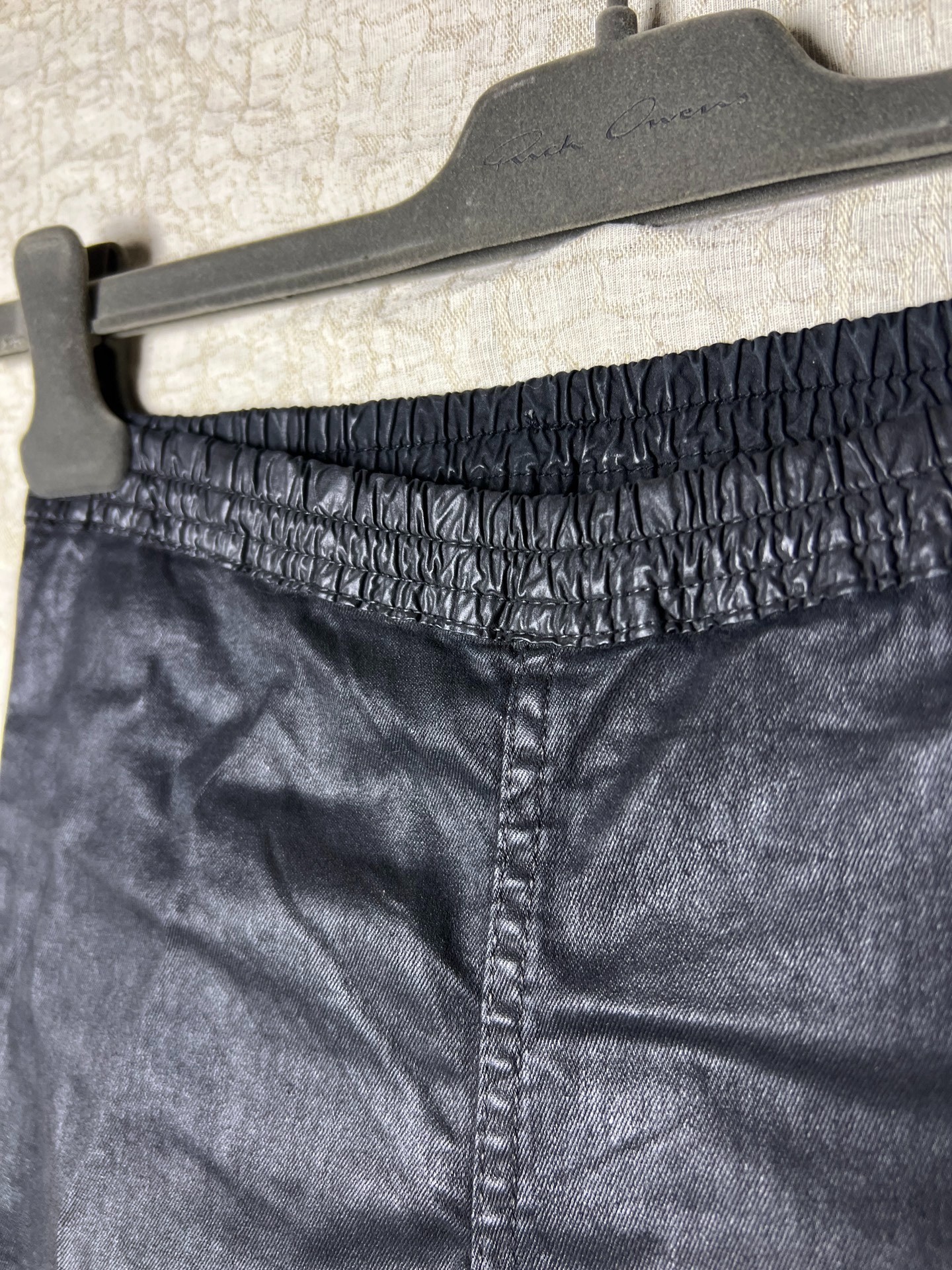 Rick Owens 13SS Coated Slim-Fit Pants — back