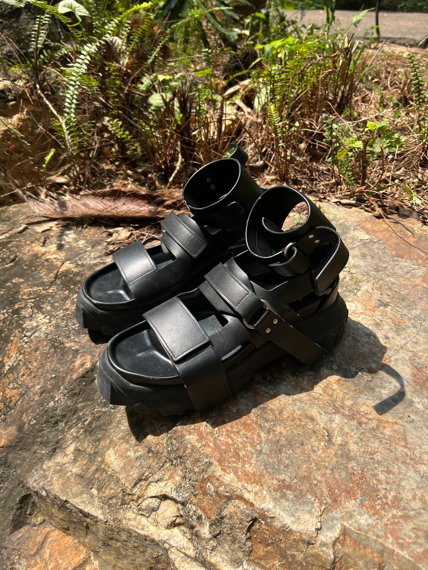 Rick Owens 20SS Tank Sole Leather Sandals