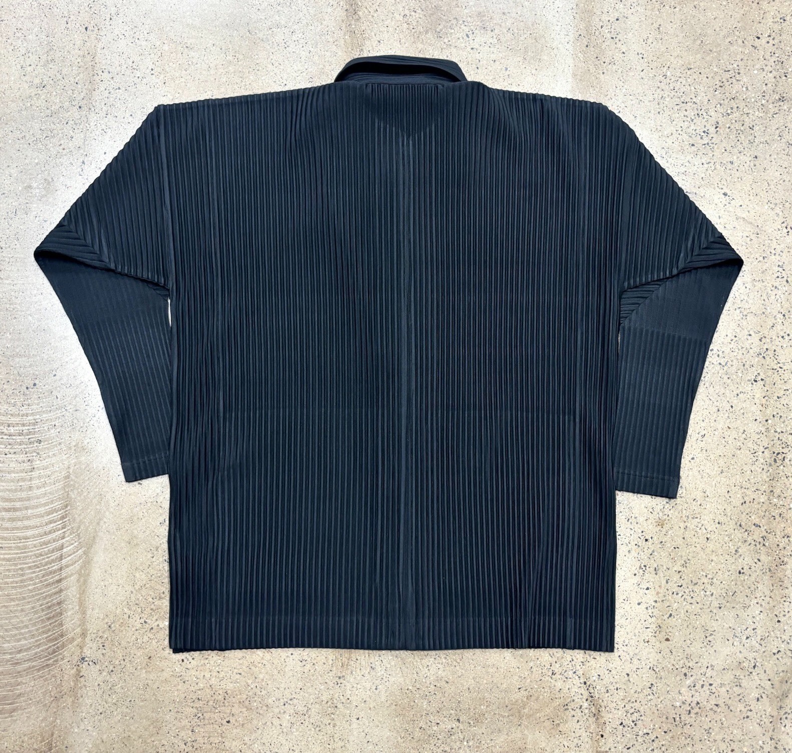 Issey Miyake Pleated Zip Jacket — detail