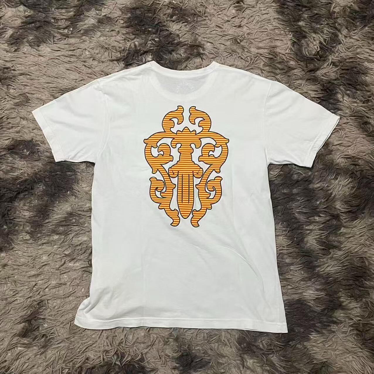 Chrome Hearts Unisex Sword Print T-Shirt