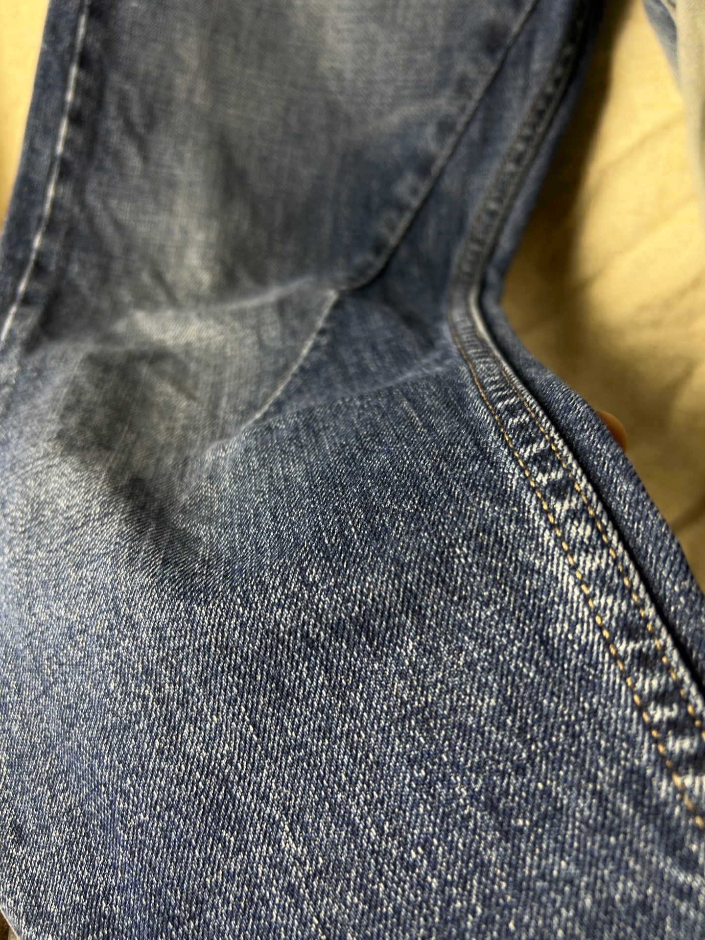 Rick Owens 2014 Yin-Yang Split Jeans — back