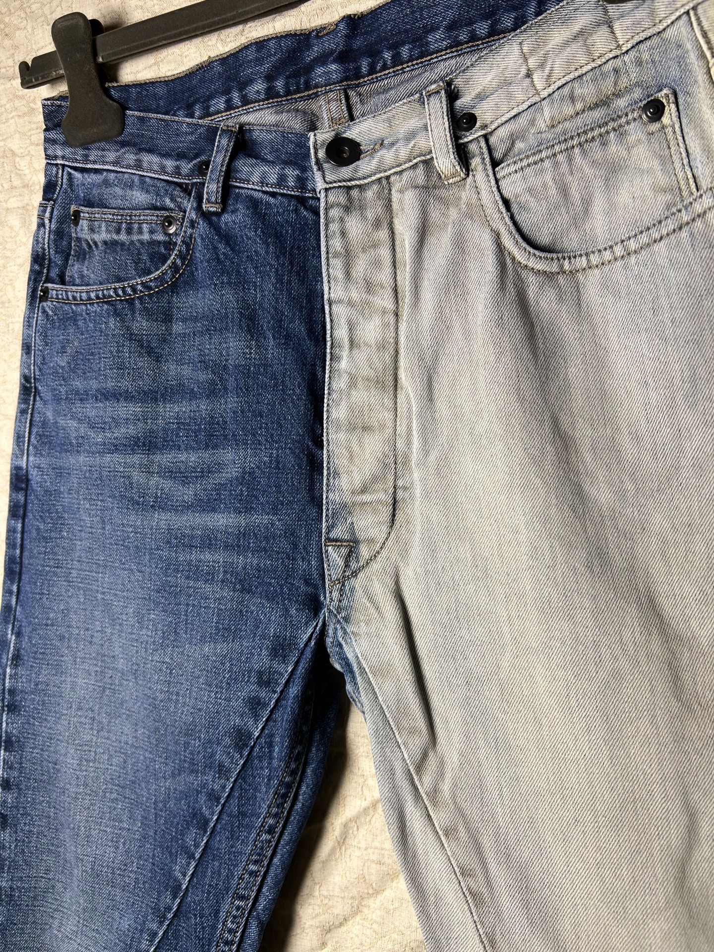Rick Owens 2014 Yin-Yang Split Jeans — detail