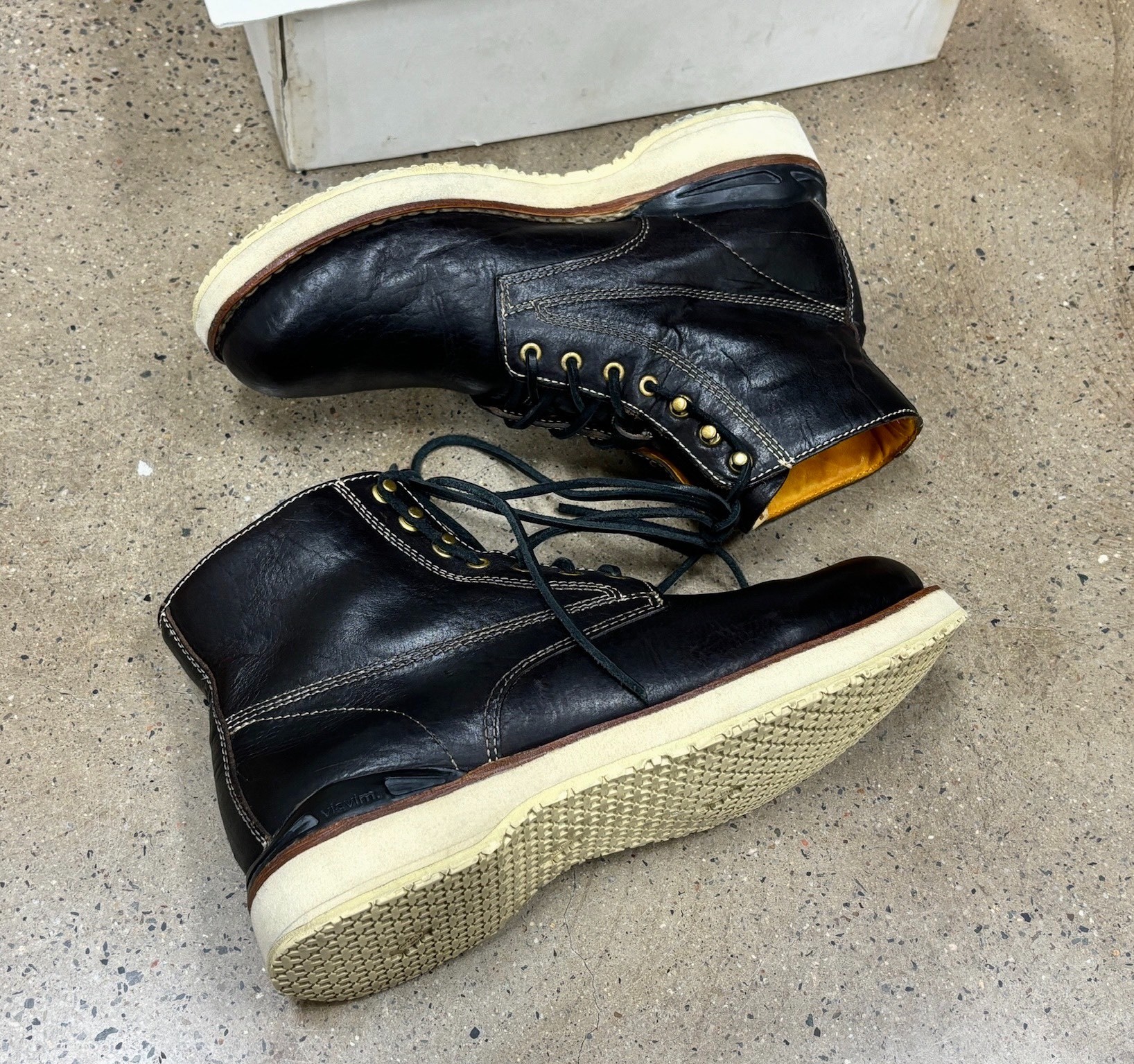 Visvim Virgil Folk Work Boots — label