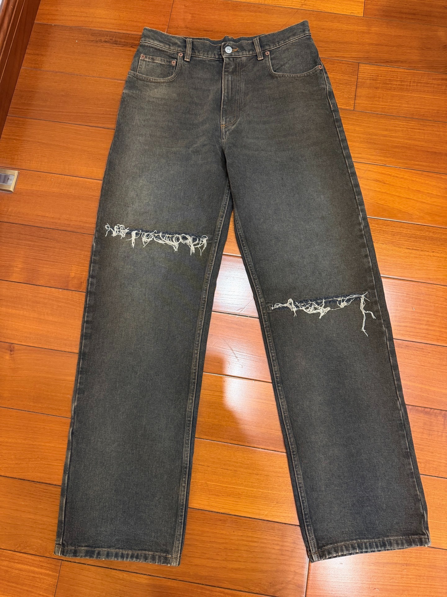 Maison Margiela Distressed Straight Jeans