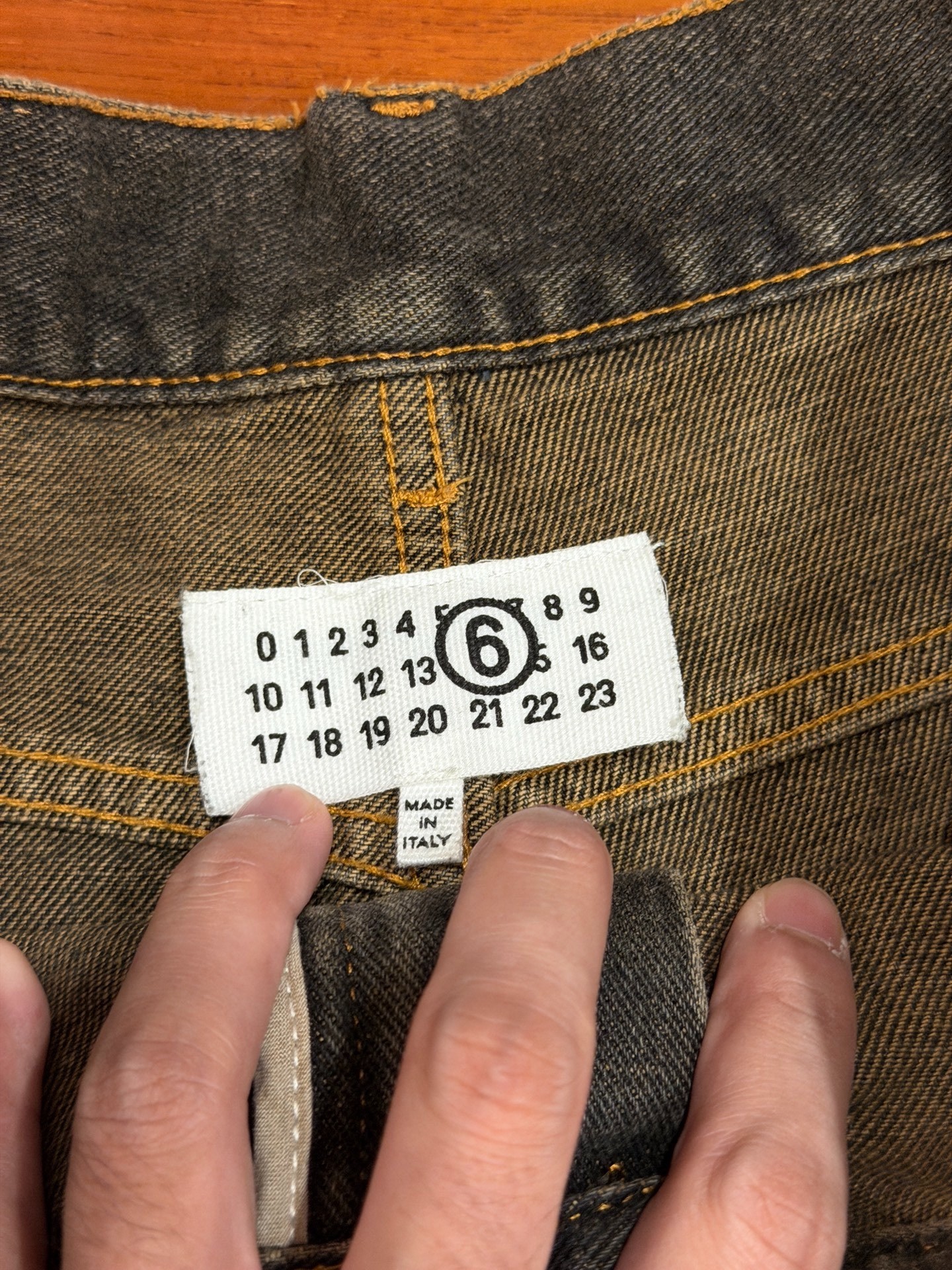 Maison Margiela Distressed Straight Jeans — back