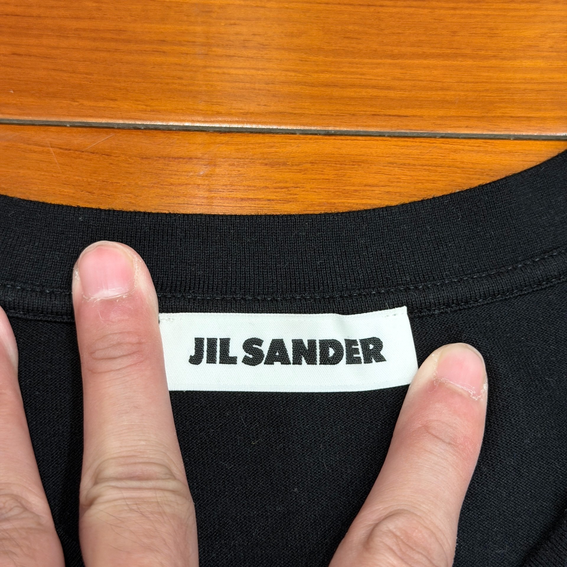 Jil Sander 2023 Black Long-sleeve Top — back