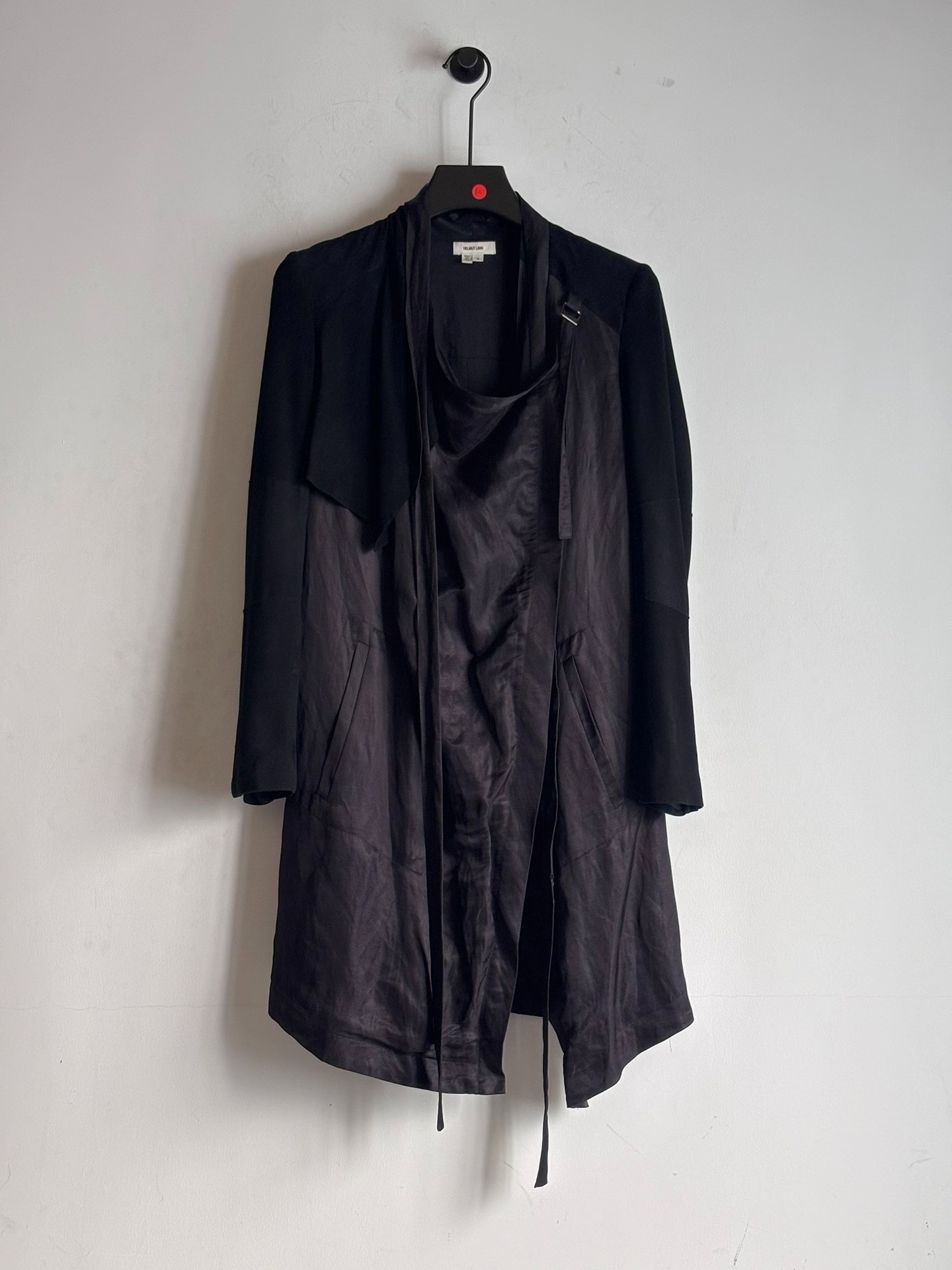 Helmut Lang Suede Panel Trench Coat