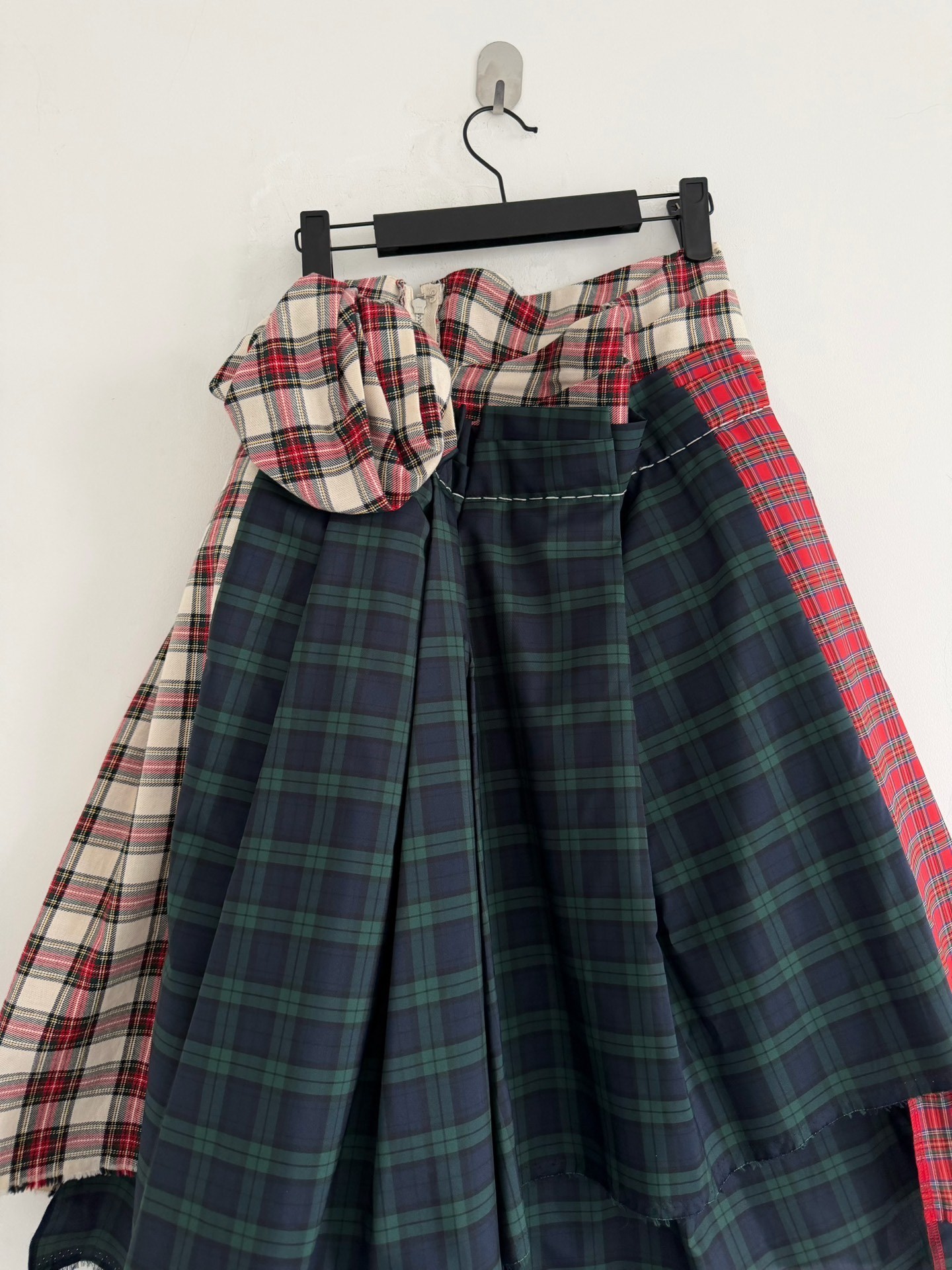 Comme des Garcons Plaid Half Skirt — back