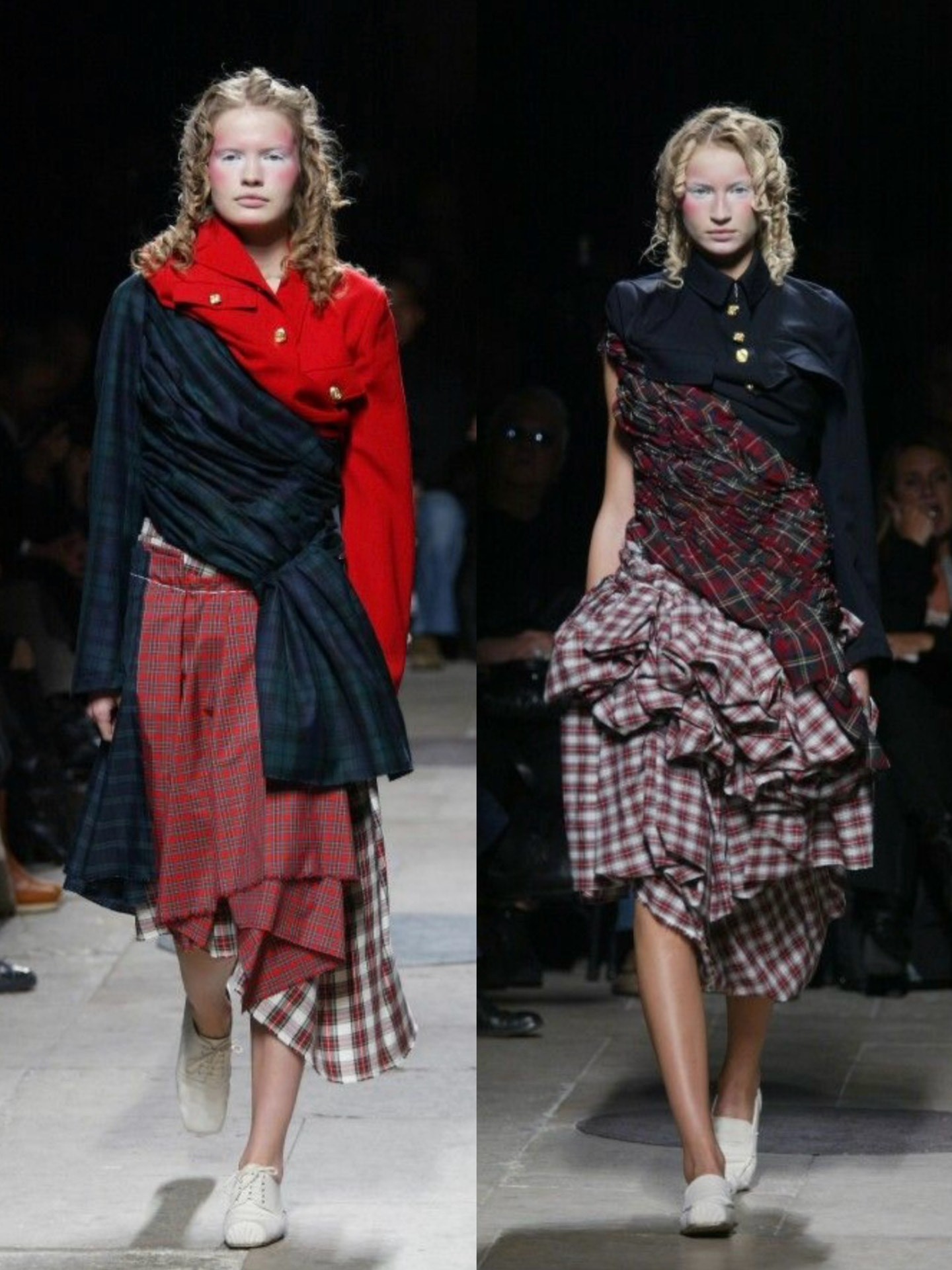 Comme des Garcons Plaid Half Skirt — detail