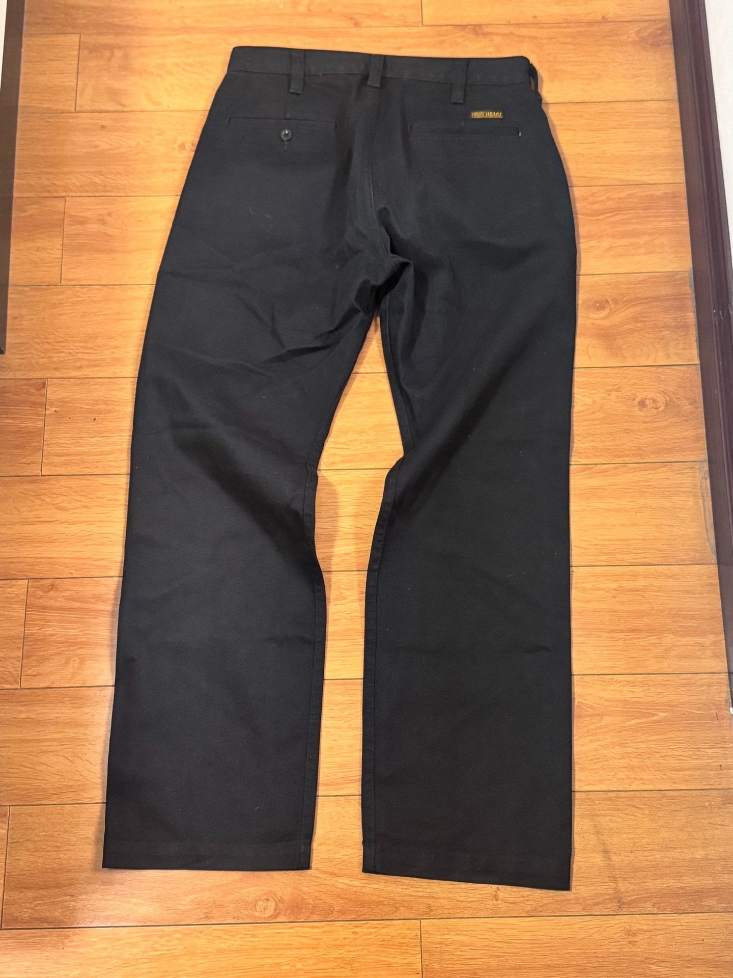 Iron Heart Black Chino Pants — front