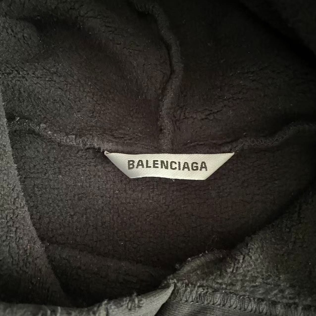 Balenciaga Distressed Sacre Coeur Hoodie — detail