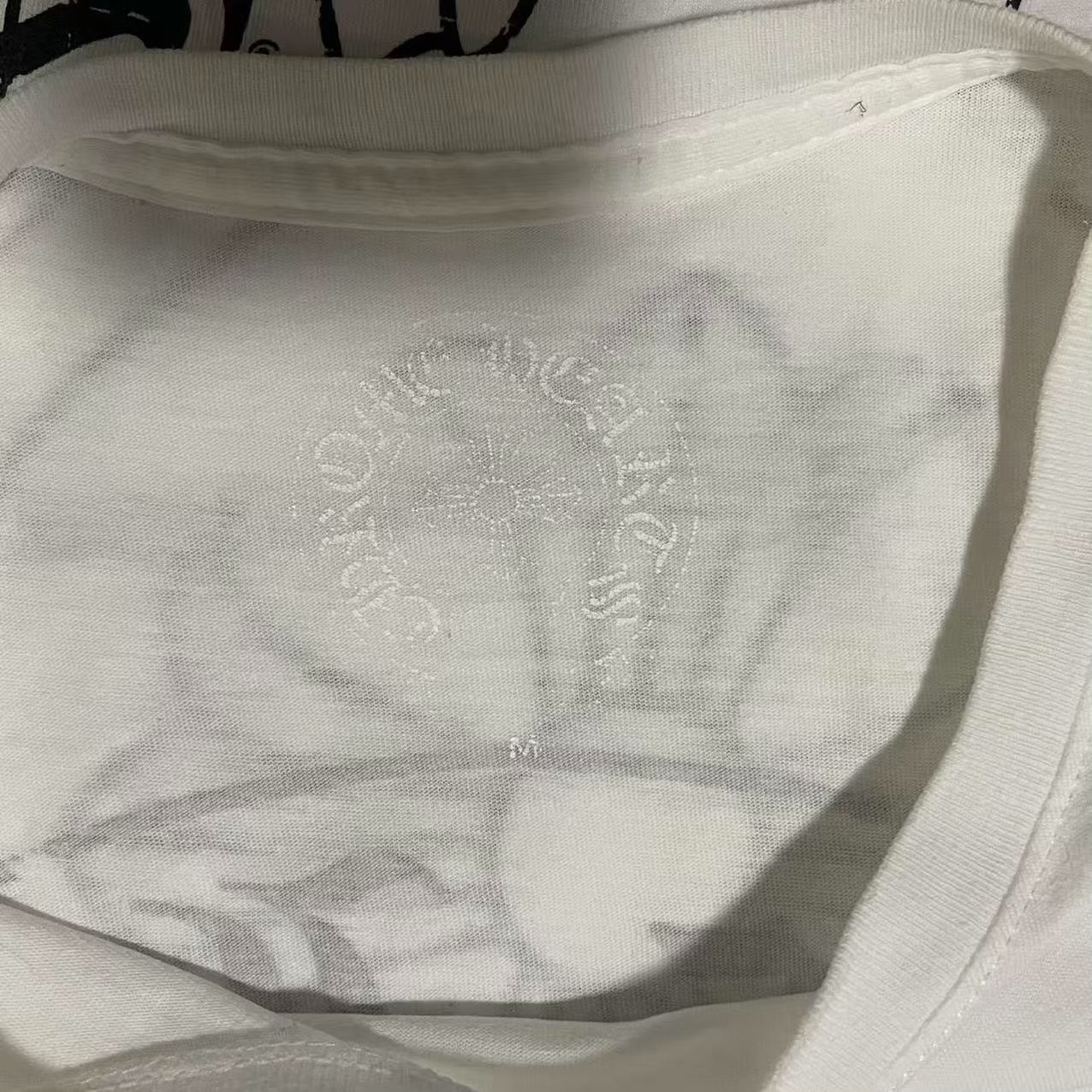 Chrome Hearts White Short-Sleeve T-Shirt — detail