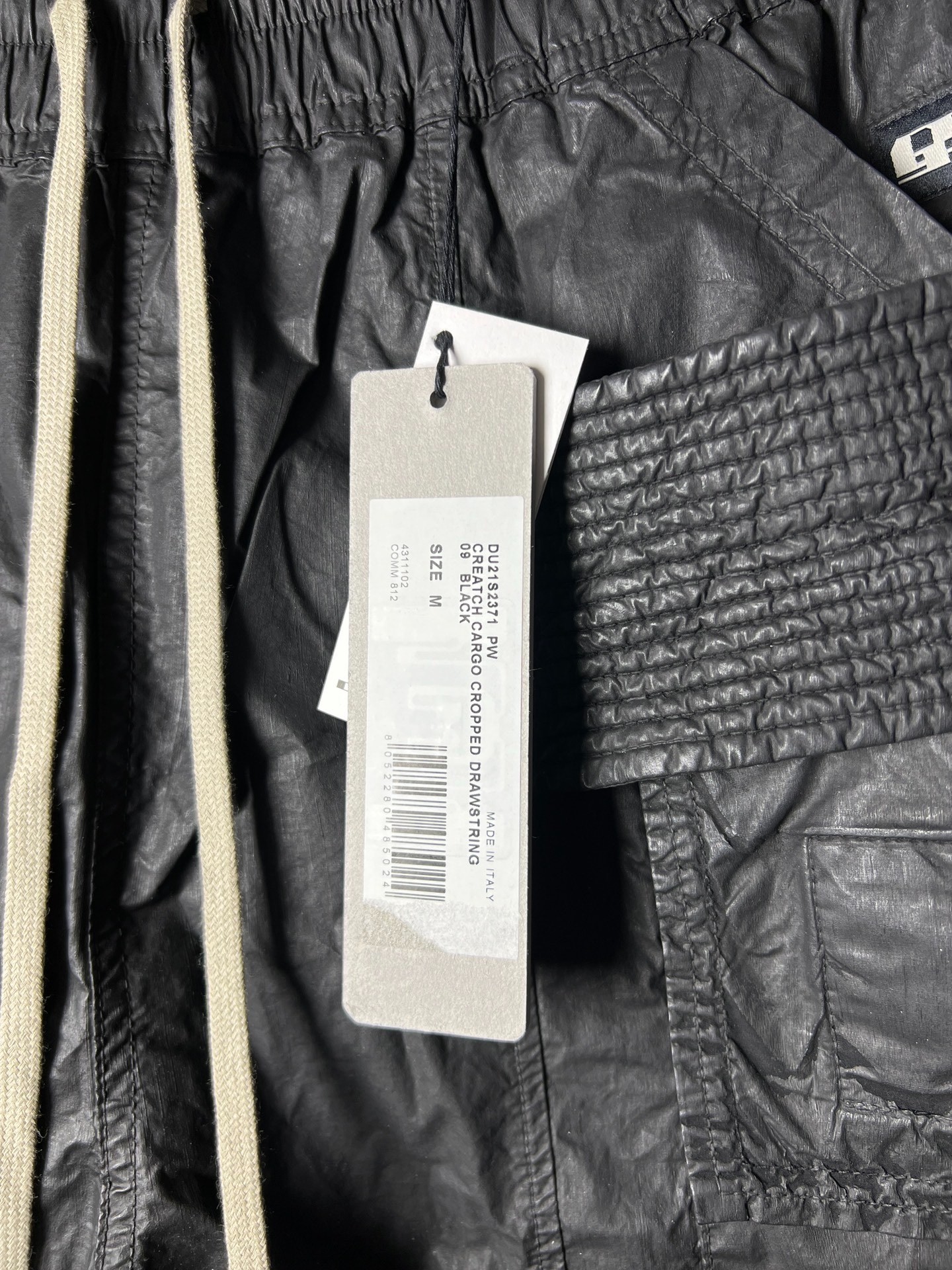 Rick Owens 21ss Waxed Double Ring Pants — back