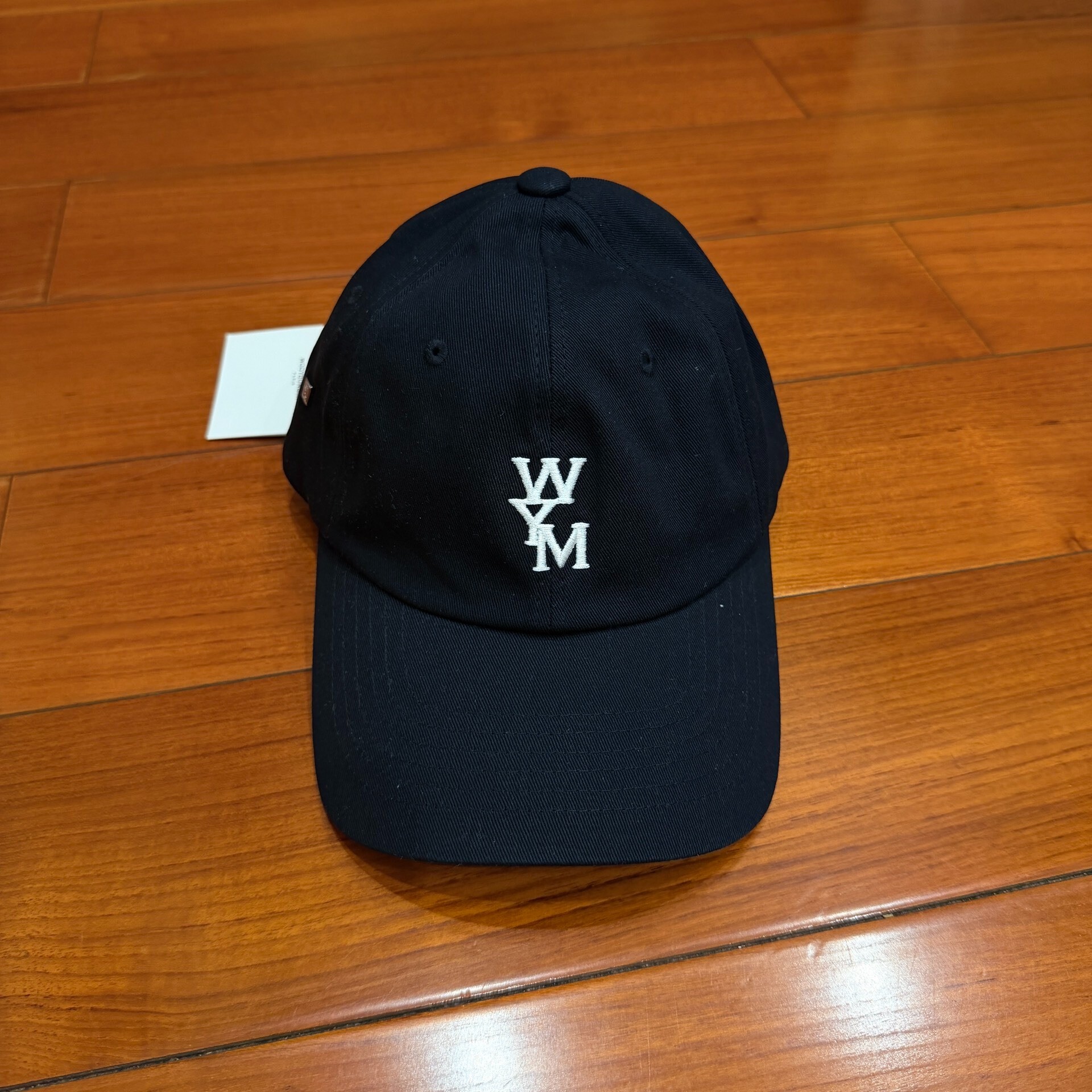 Wooyoungmi Navy Embroidered Baseball Cap — front