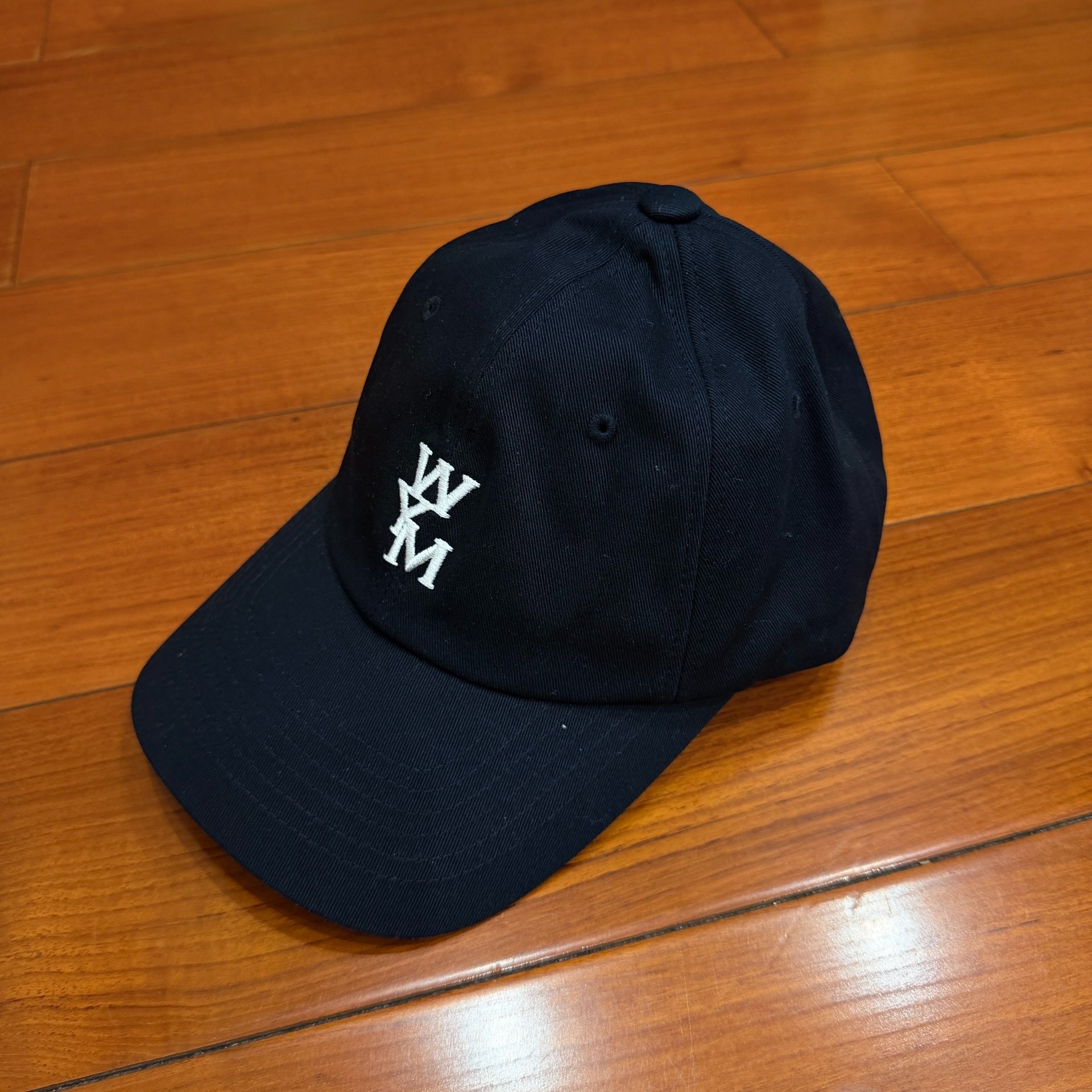 Wooyoungmi Navy Embroidered Baseball Cap