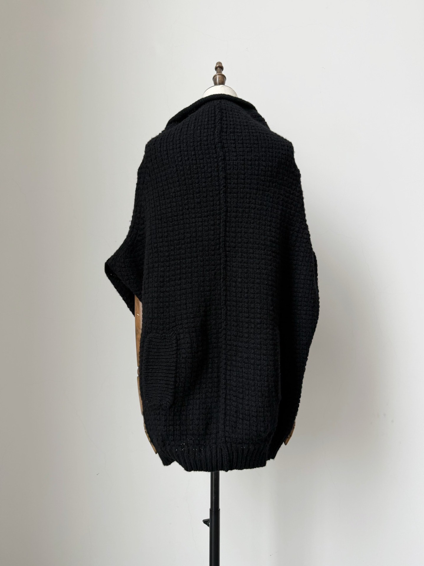 Y's Thick Knit Cape Top — front