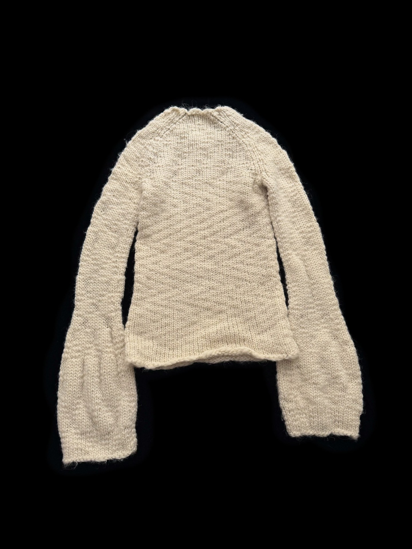 Yohji Yamamoto Bubble Sleeve Sweater — detail