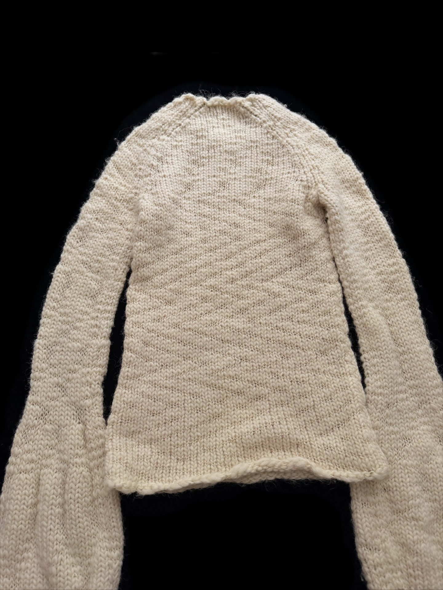 Yohji Yamamoto Bubble Sleeve Sweater — label
