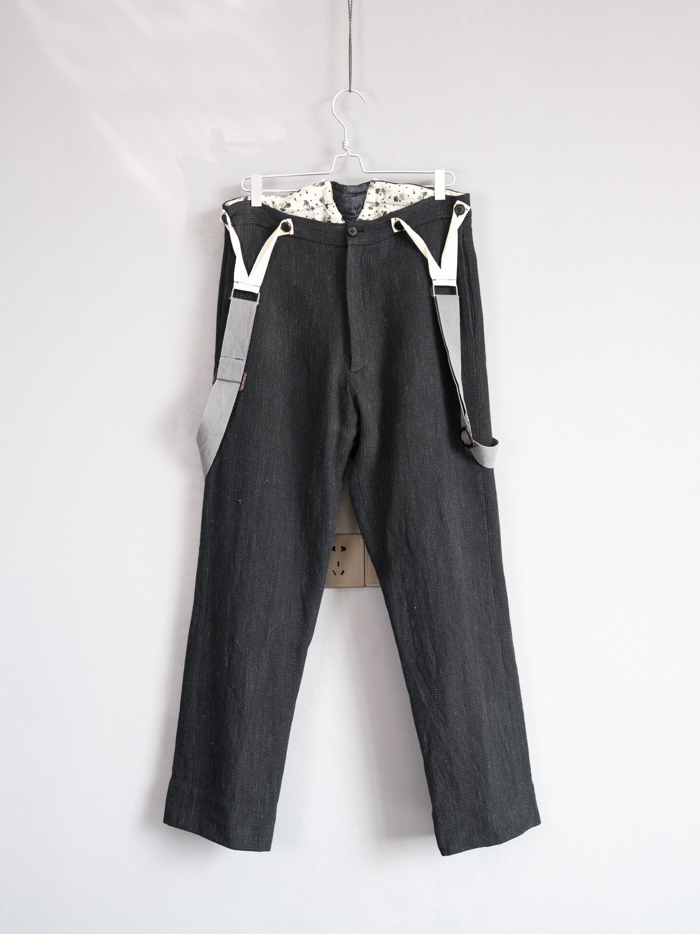 Geoffrey B. Small Floral Lined Suspender Trousers