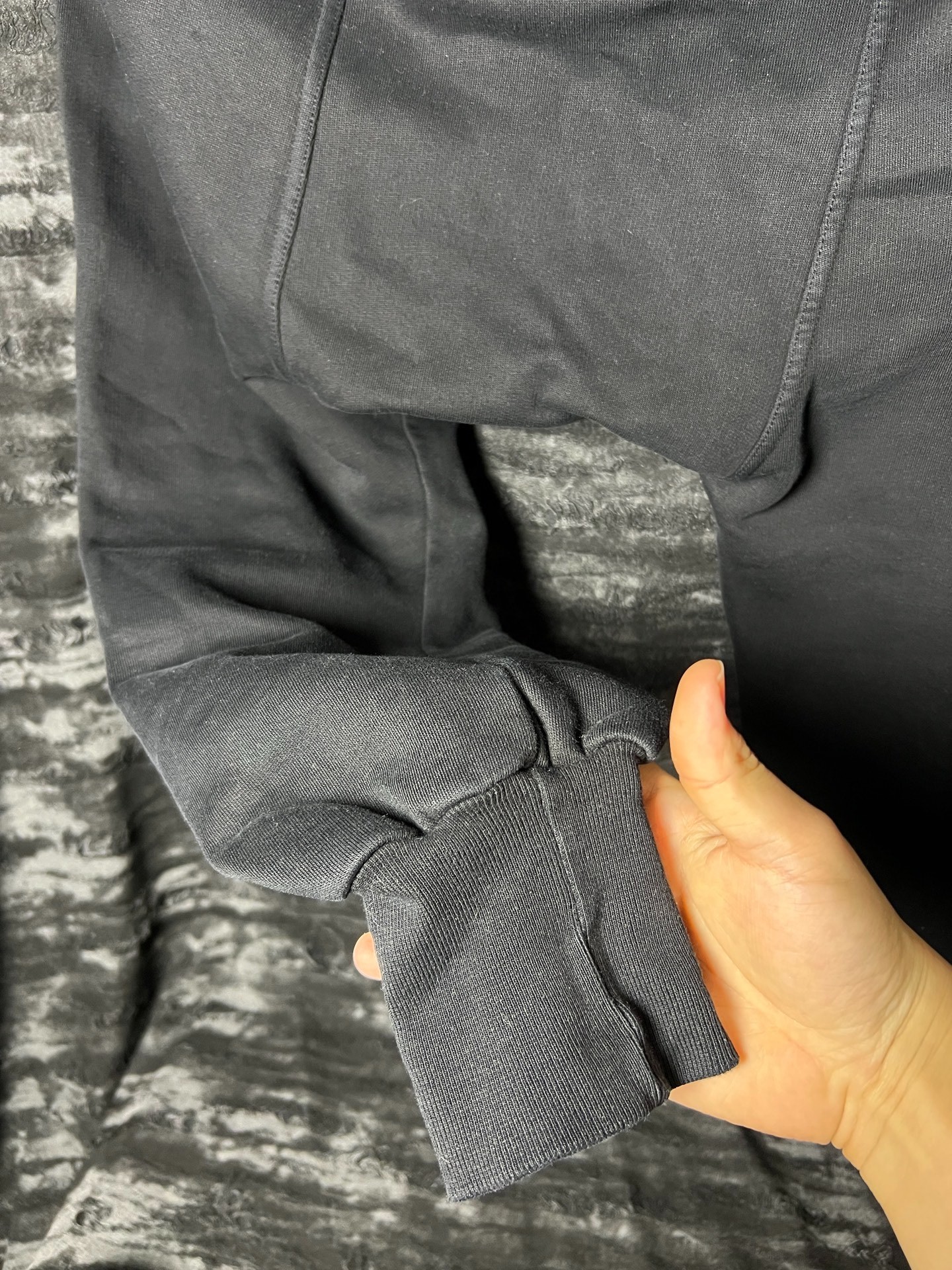 Rick Owens 16FW Fleece-Lined Drop Crotch Pants — back