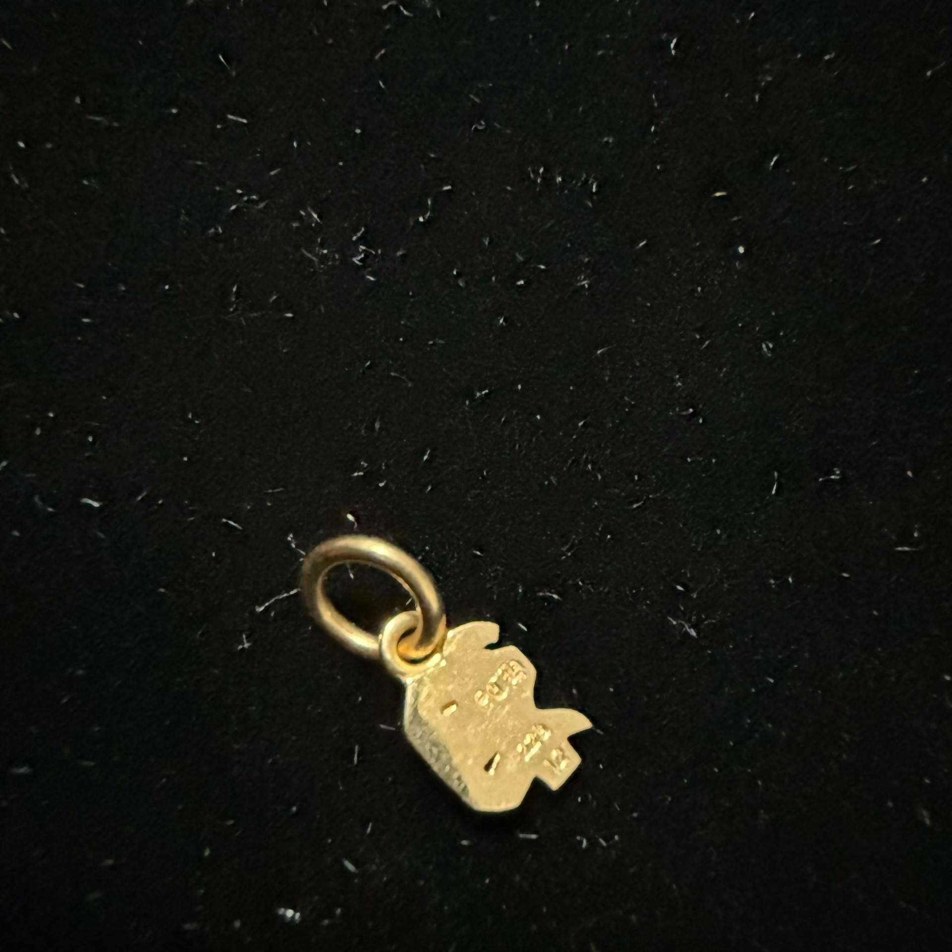 Chrome Hearts 22k Gold Mini P Pendant — detail