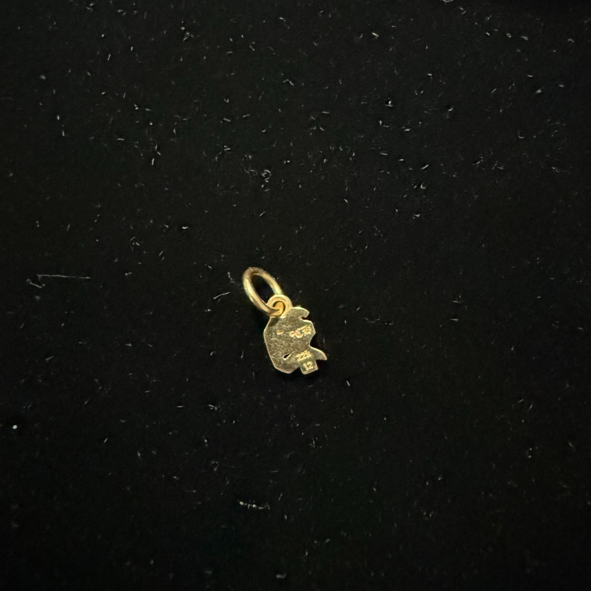 Chrome Hearts 22k Gold Mini P Pendant — front