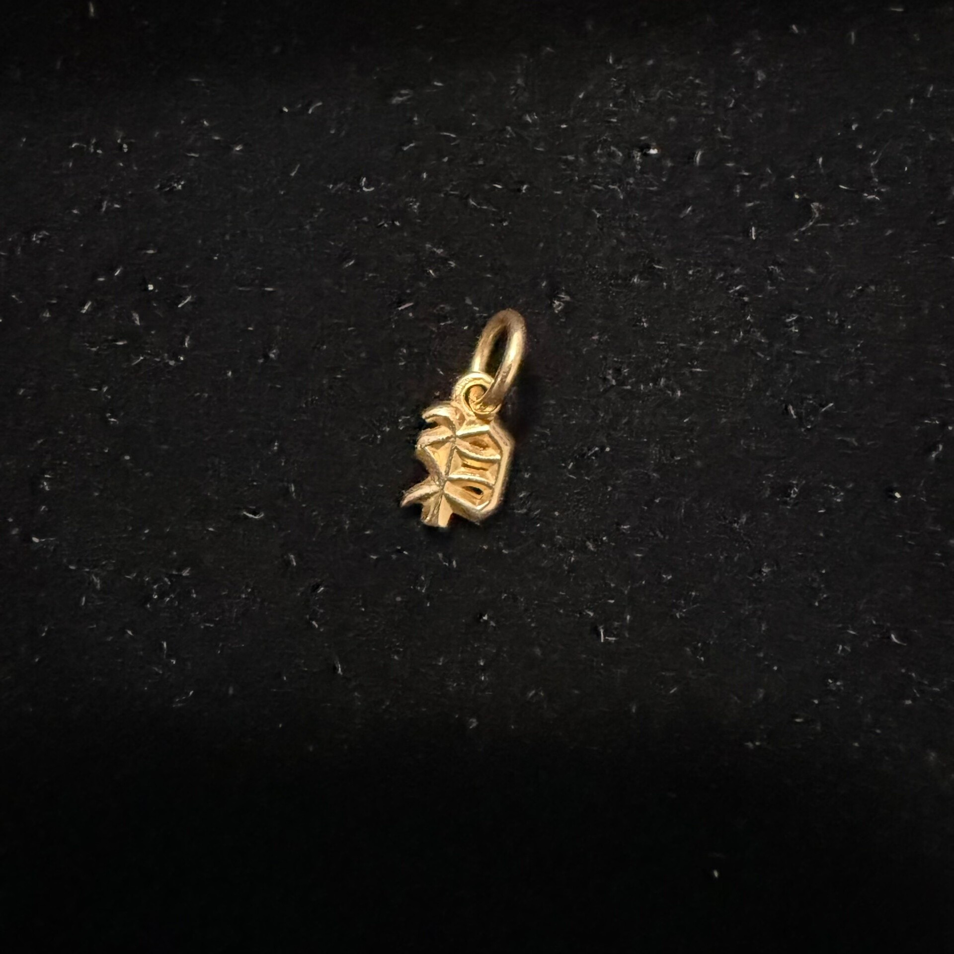 Chrome Hearts 22k Gold Mini P Pendant