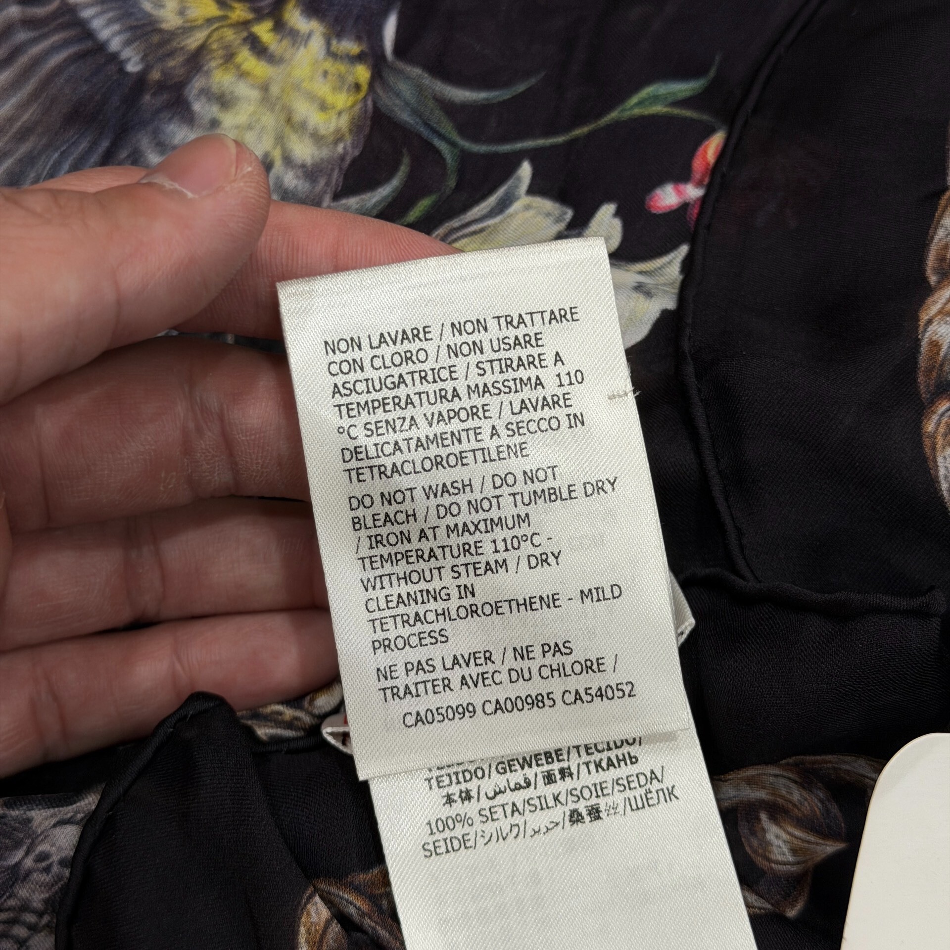 Alexander McQueen Gothic Silk Scarf — front