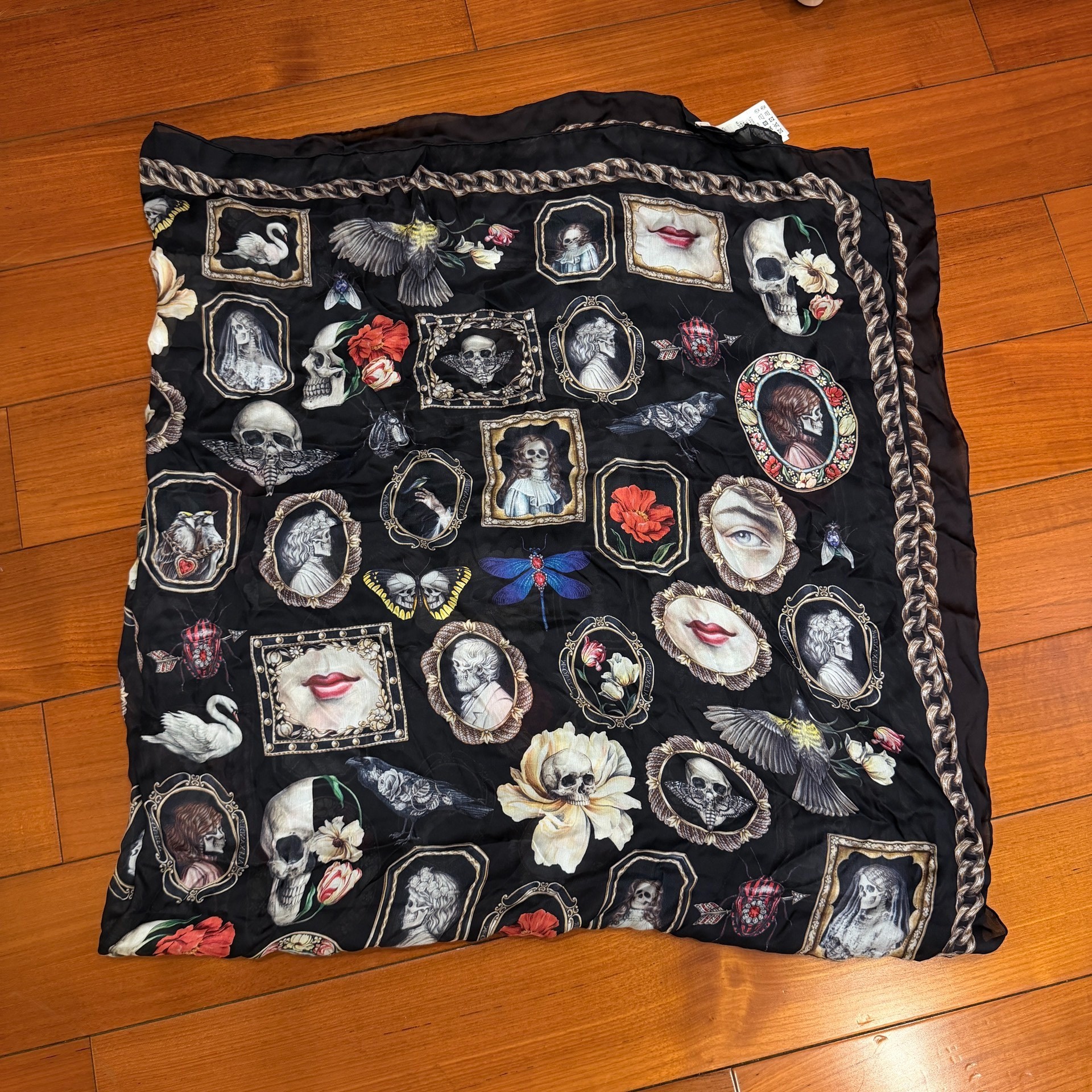 Alexander McQueen Gothic Silk Scarf