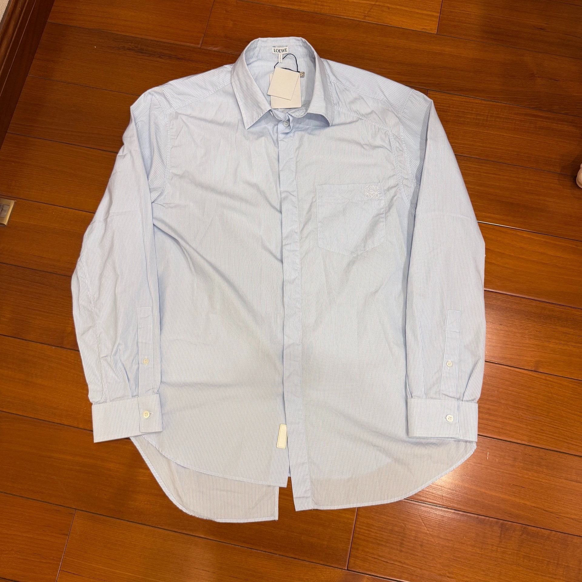 LOEWE Striped Asymmetric Long-sleeve Shirt