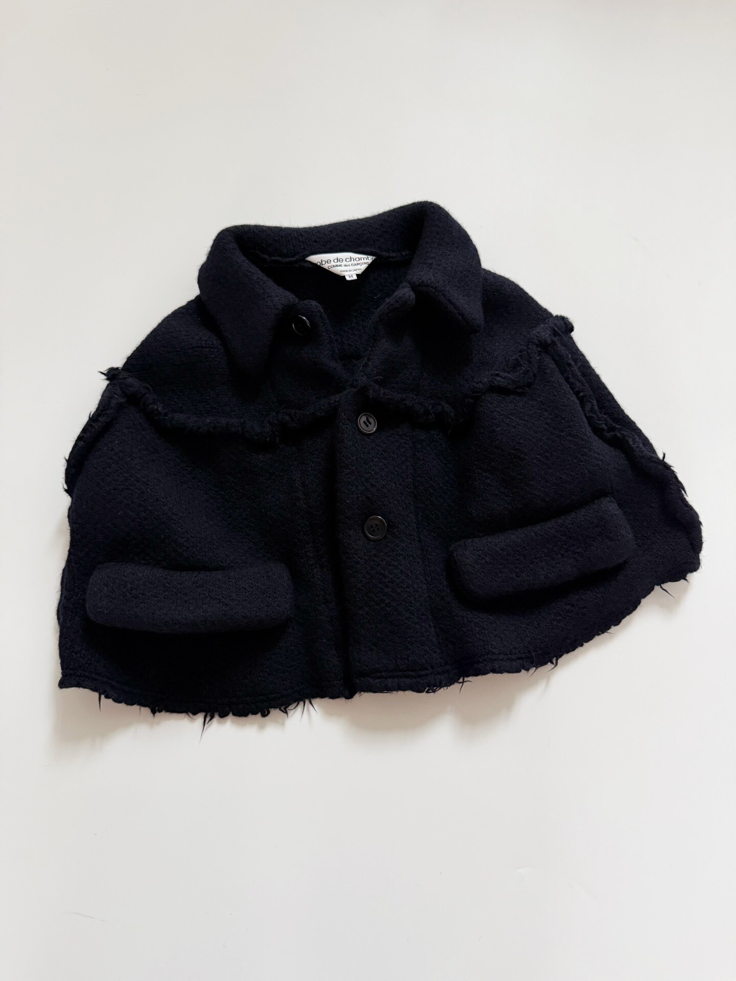 Comme des Garcons 2002 Wool Cape Top