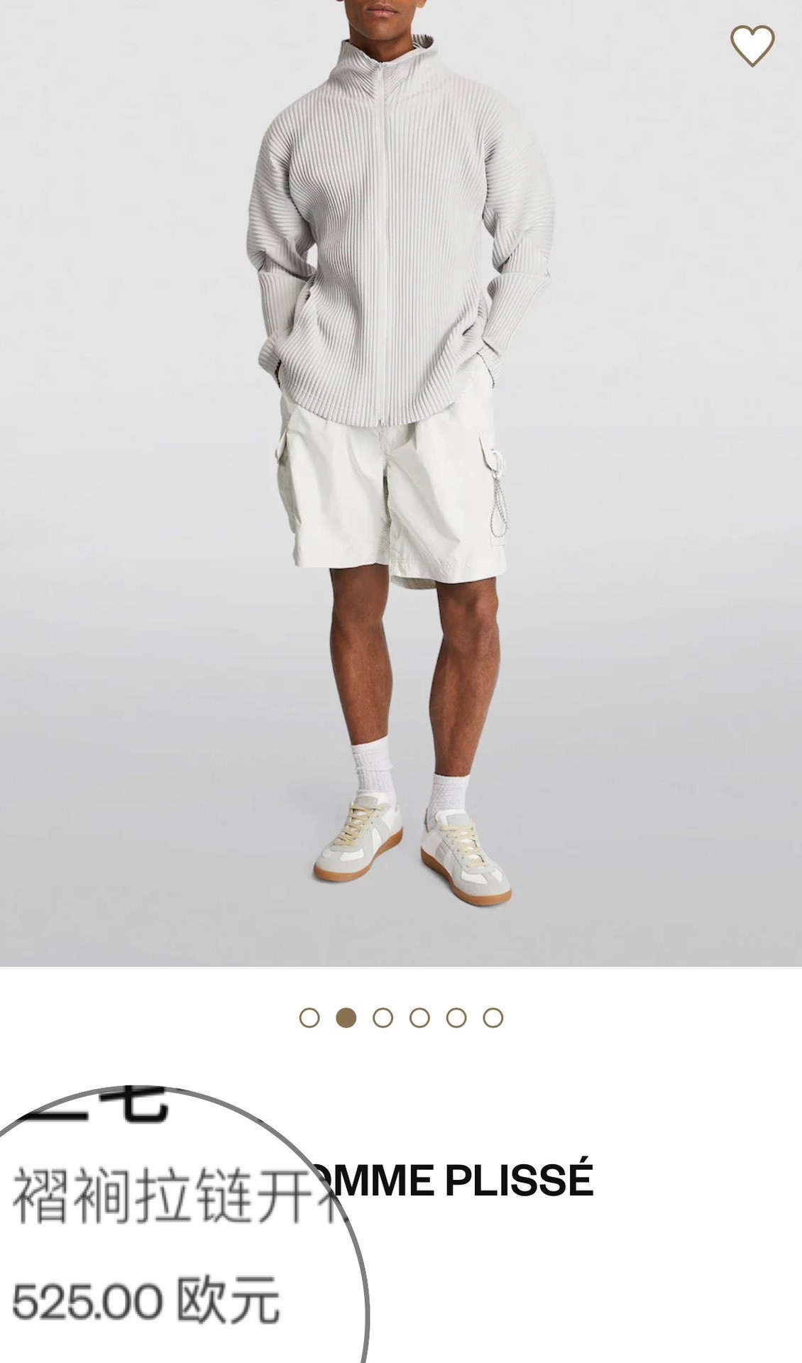 Issey Miyake Pleated Zip Jacket — back