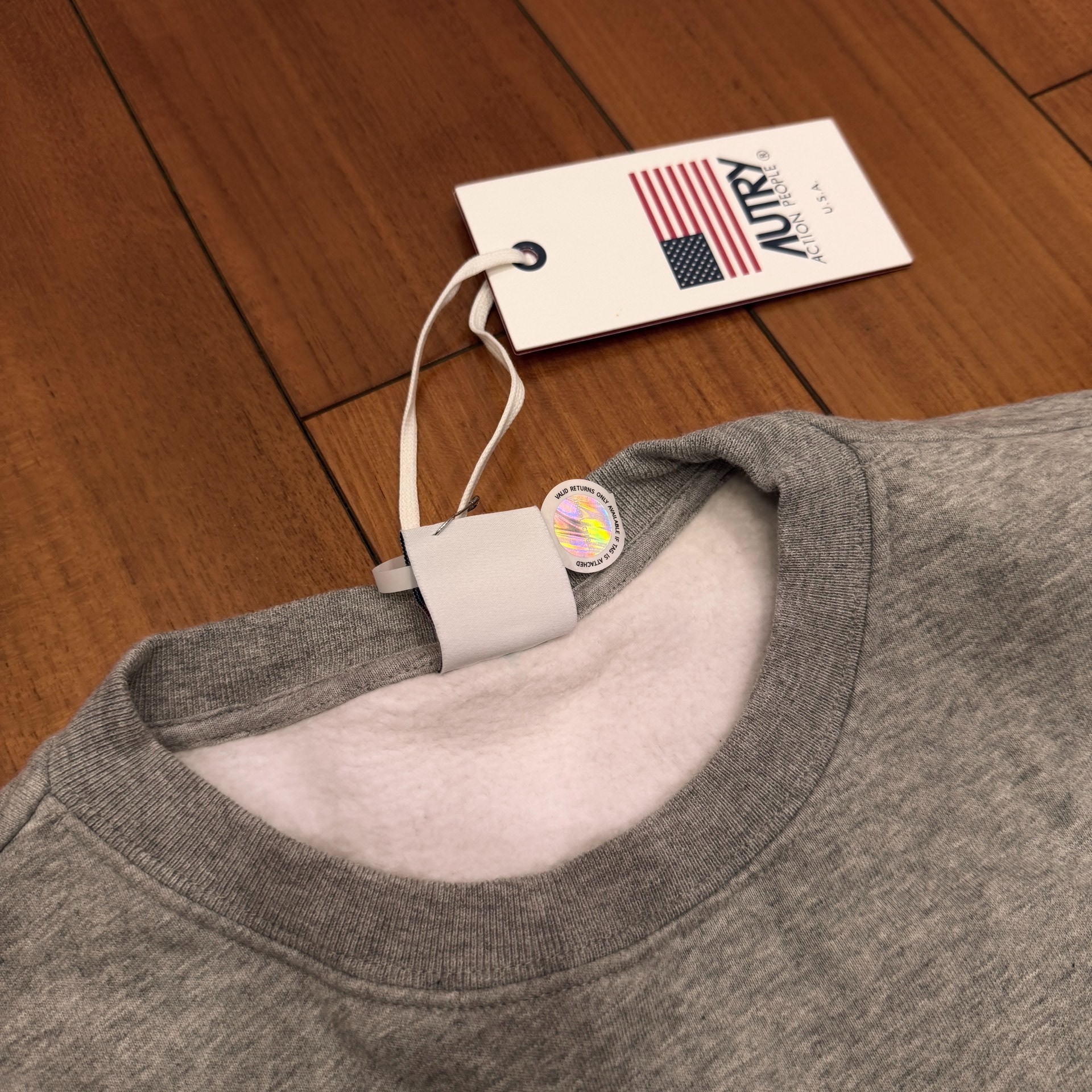 Autry Gray Crewneck Sweatshirt — front