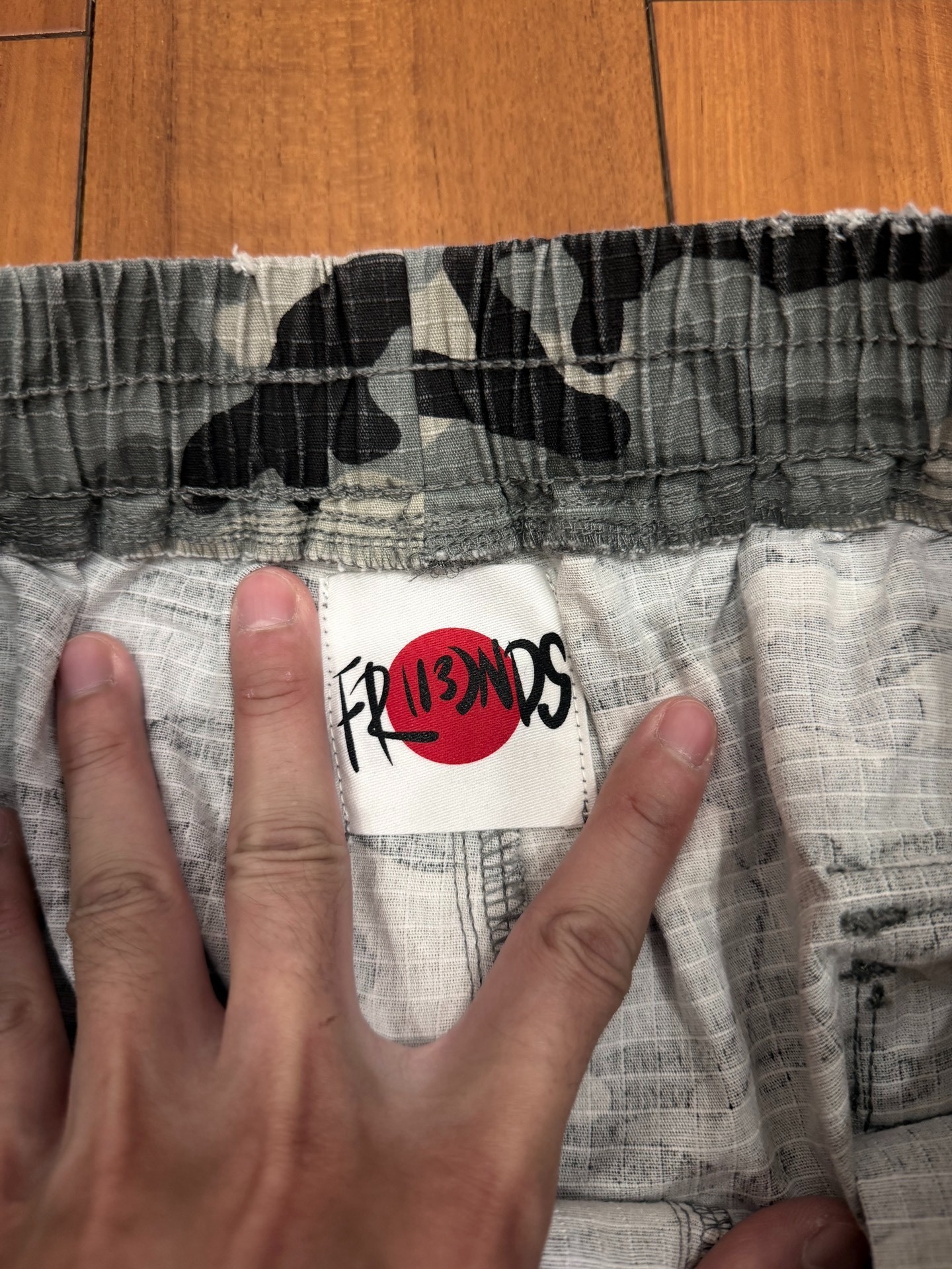 FR(13)NDS White Camo Cargo Pants — back