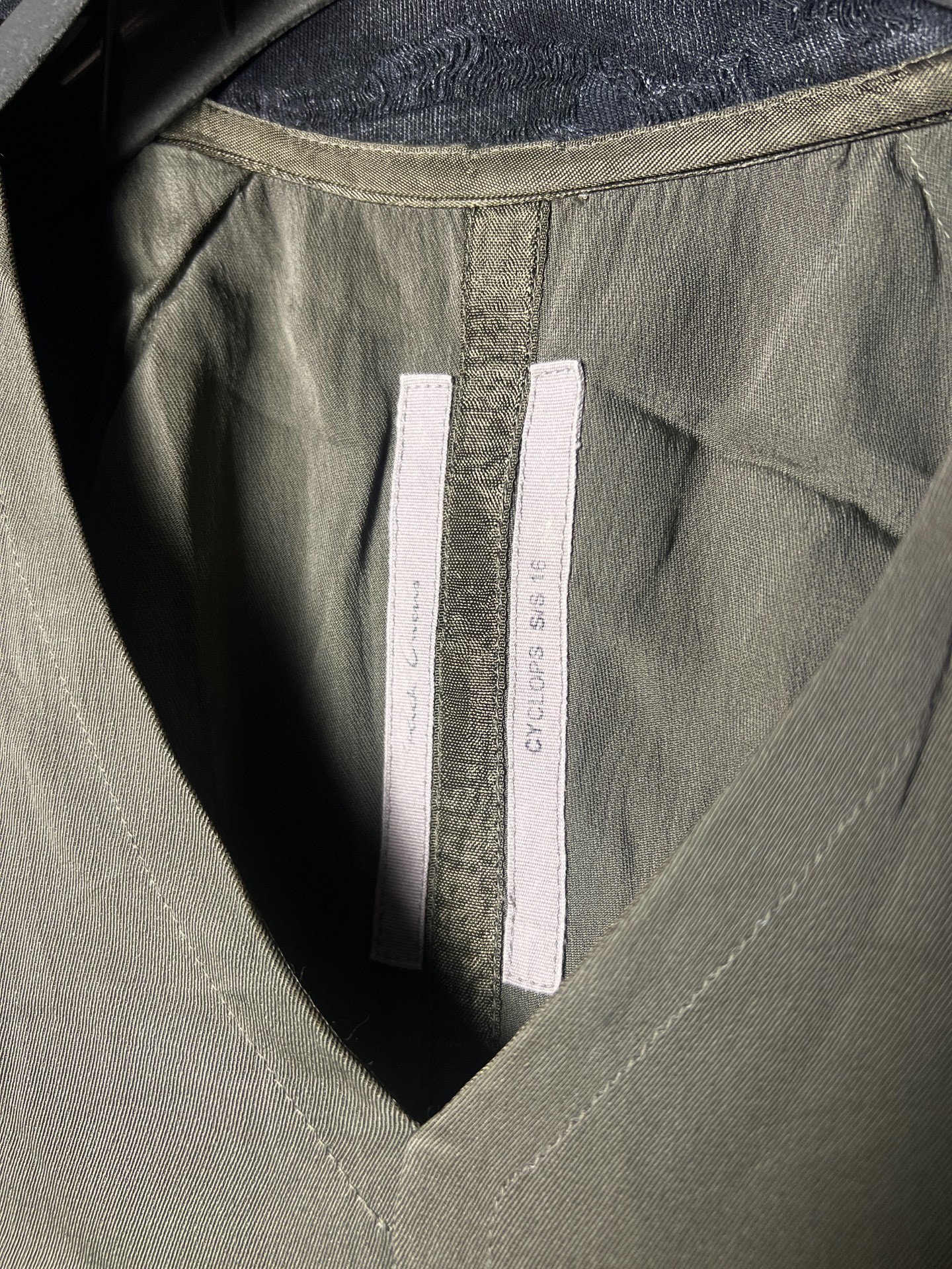 Rick Owens 16ss V-Neck Palm Vest — back