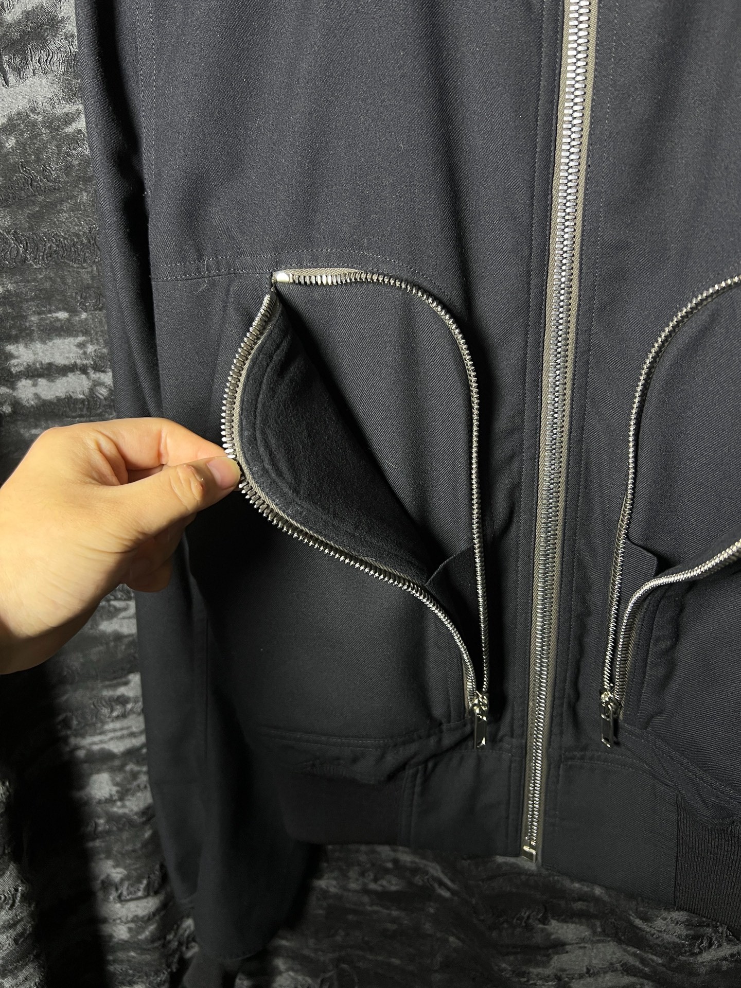Rick Owens 21FW CVR Short Jacket — label