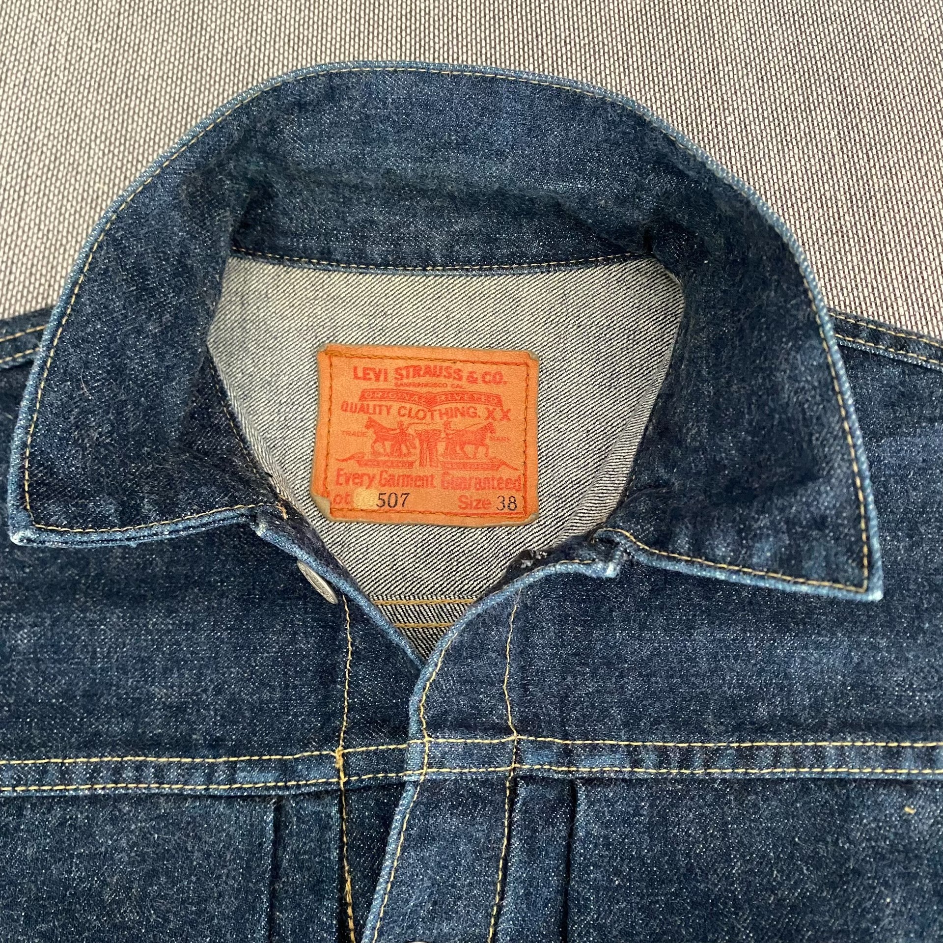 Levi's LVC 507 Type 2 Denim Jacket — detail
