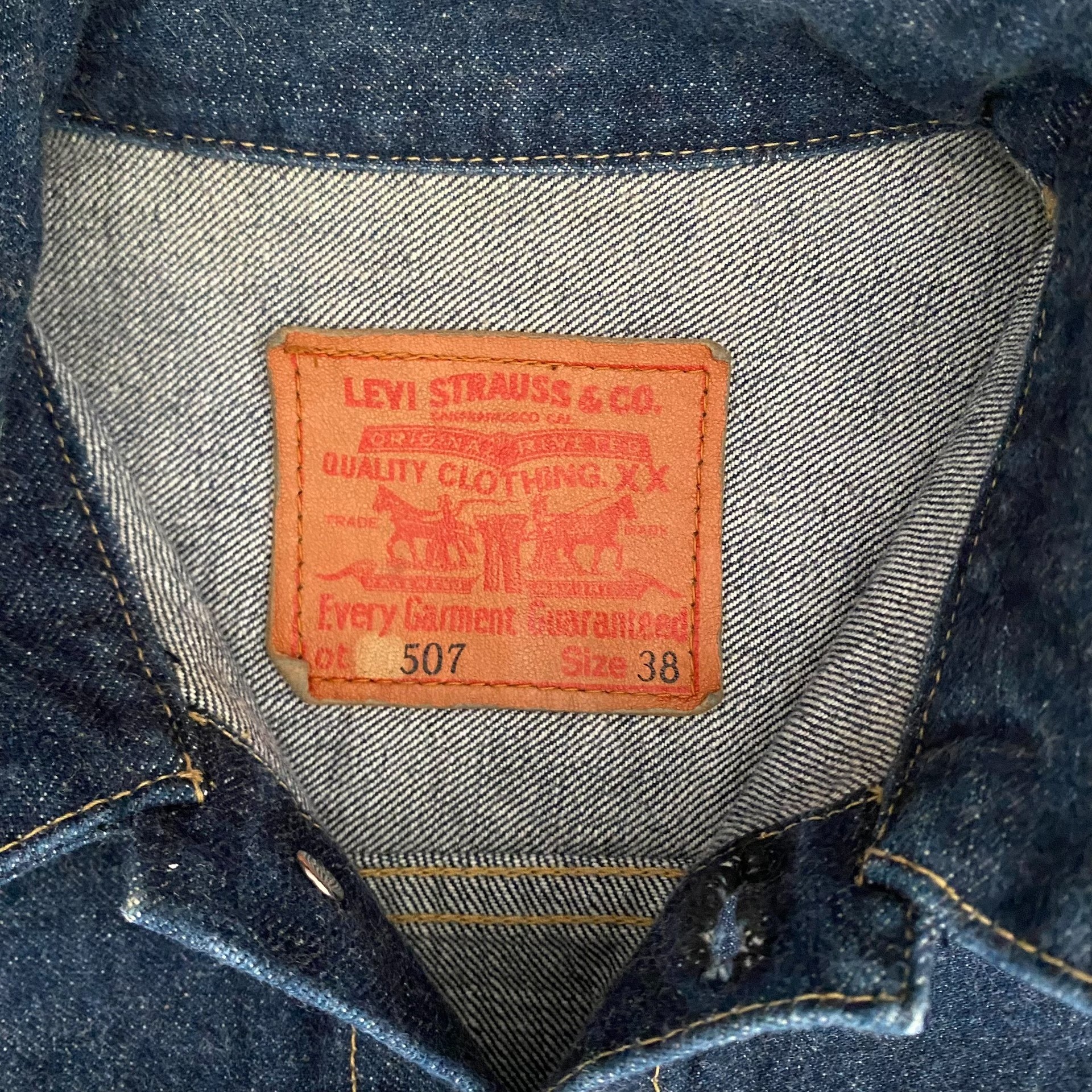 Levi's LVC 507 Type 2 Denim Jacket — back