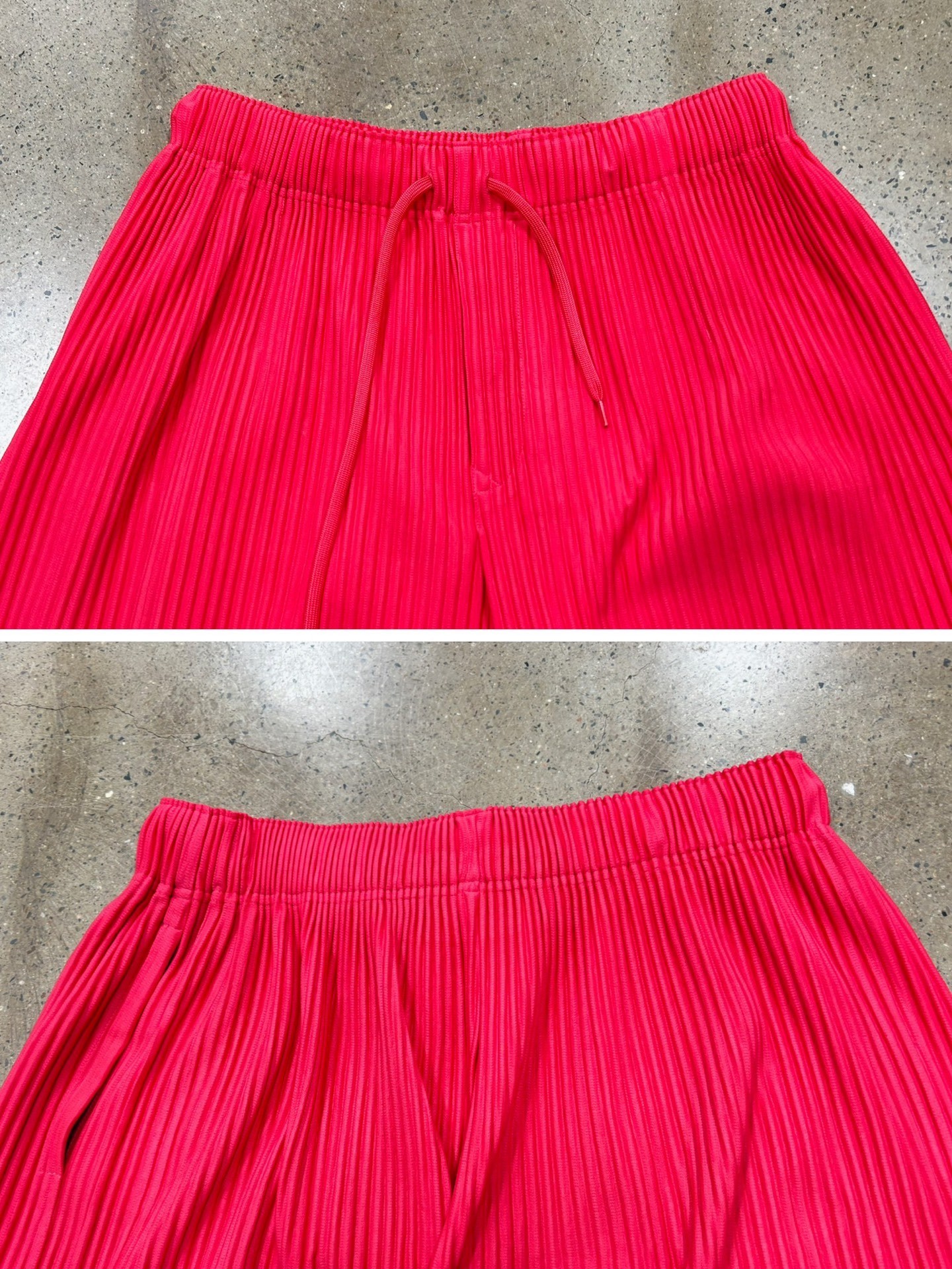 Issey Miyake Pleated Shorts — back
