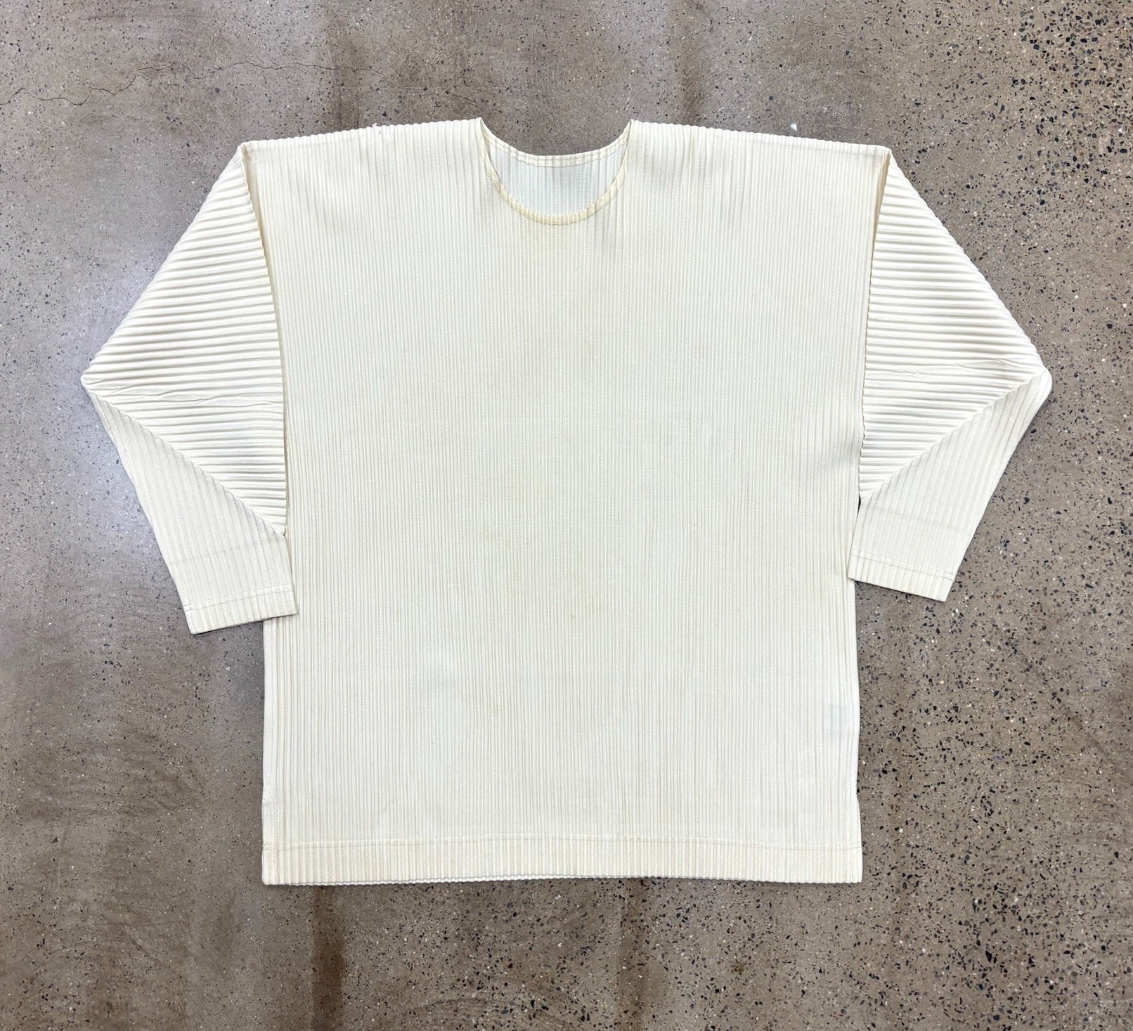 Issey Miyake Pleated Long Sleeve Top
