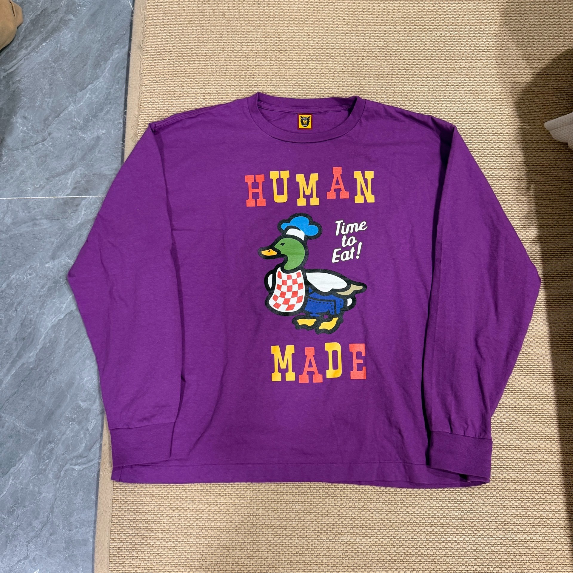 Human Made Purple Duck Graphic Sweatshirt