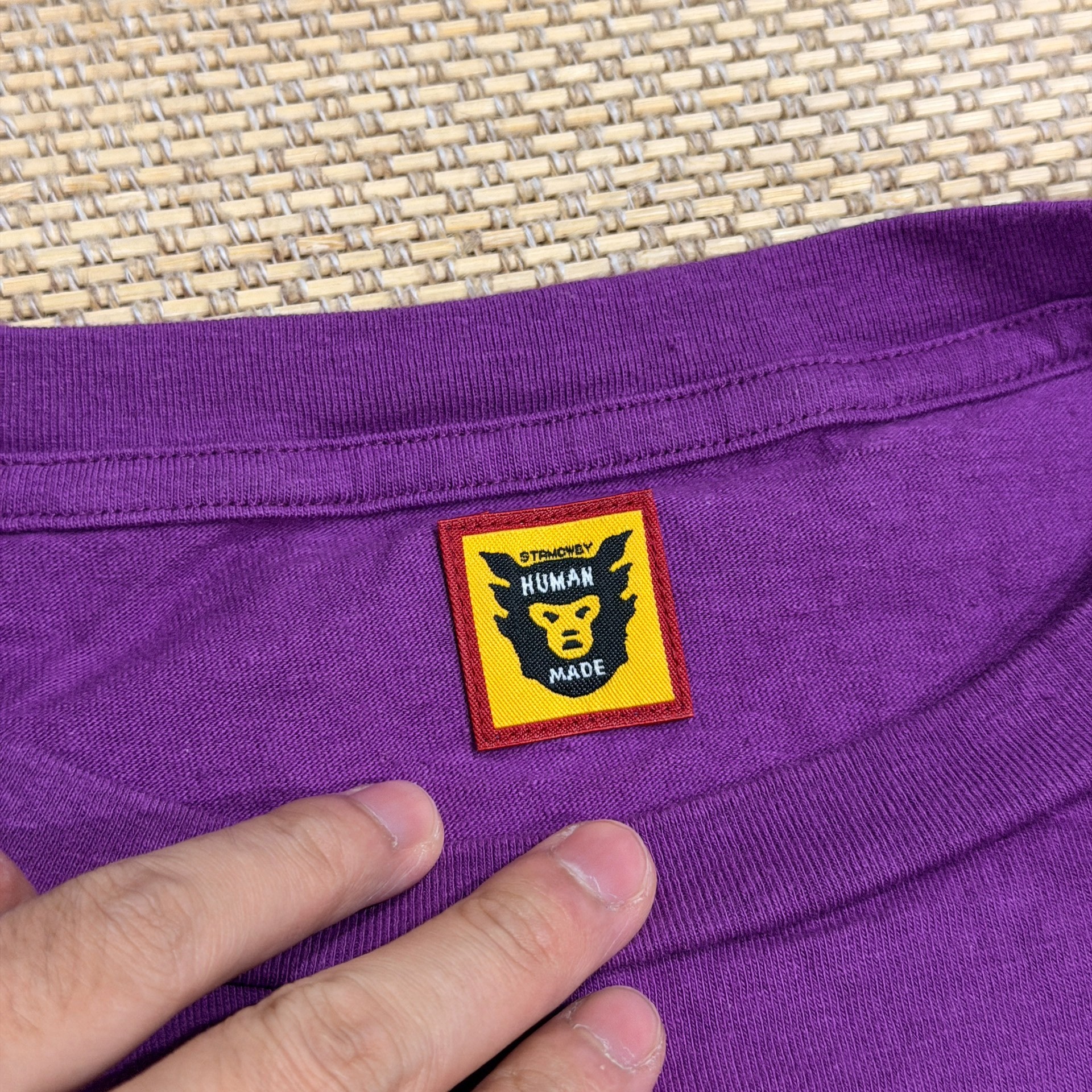 Human Made Purple Duck Graphic Sweatshirt — back
