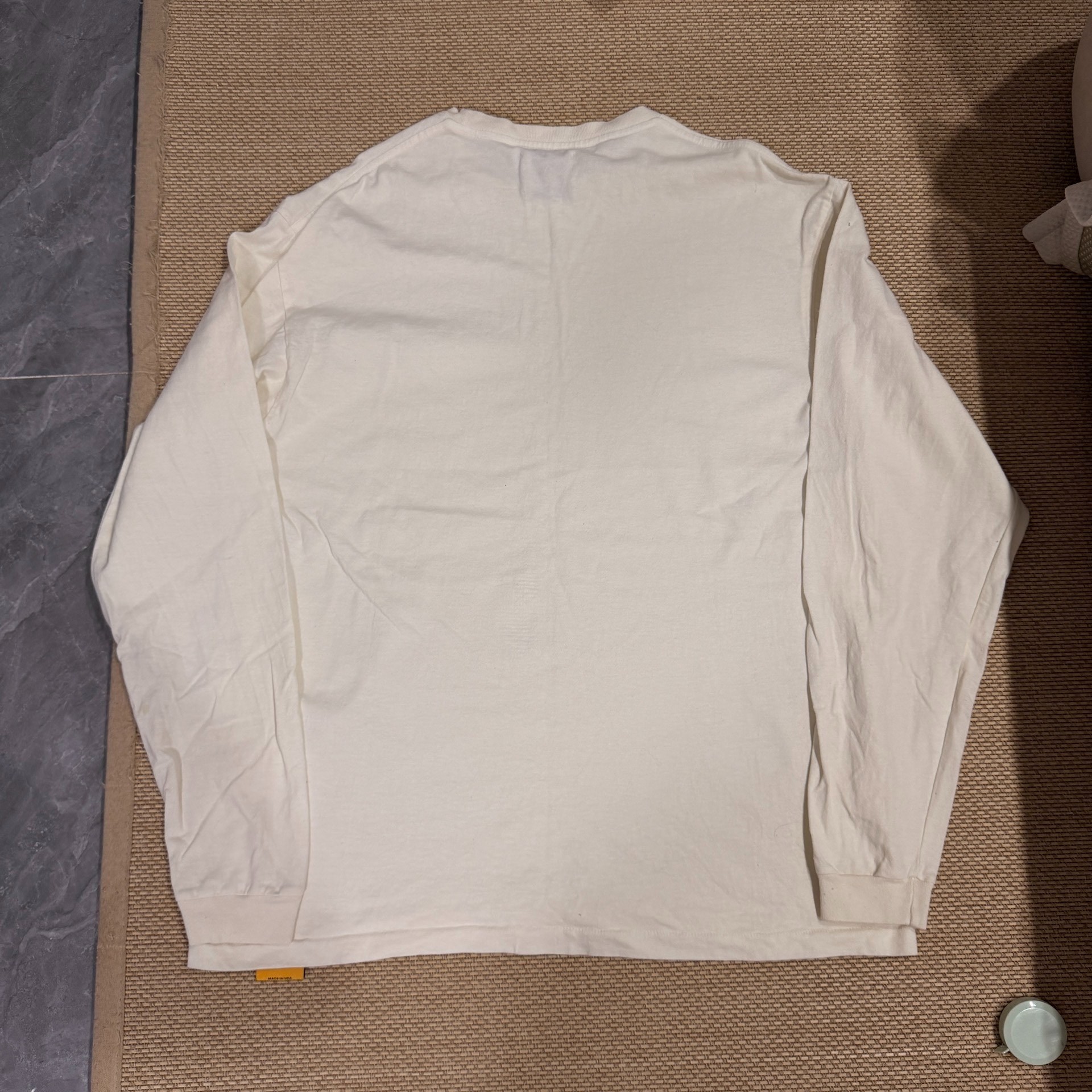 Gallery Dept Cream Long Sleeve Shirt — front