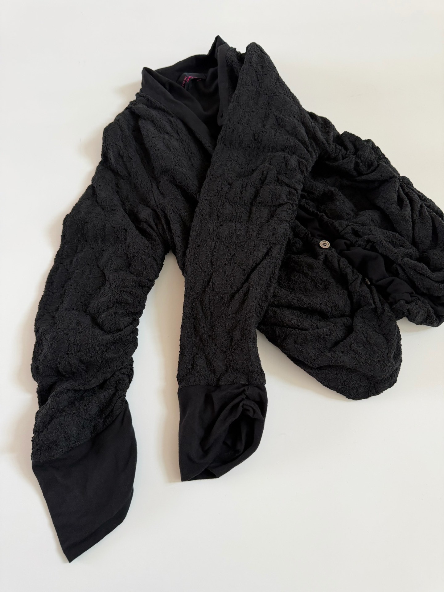 Comme des Garcons Tricot Double Lace Top — label