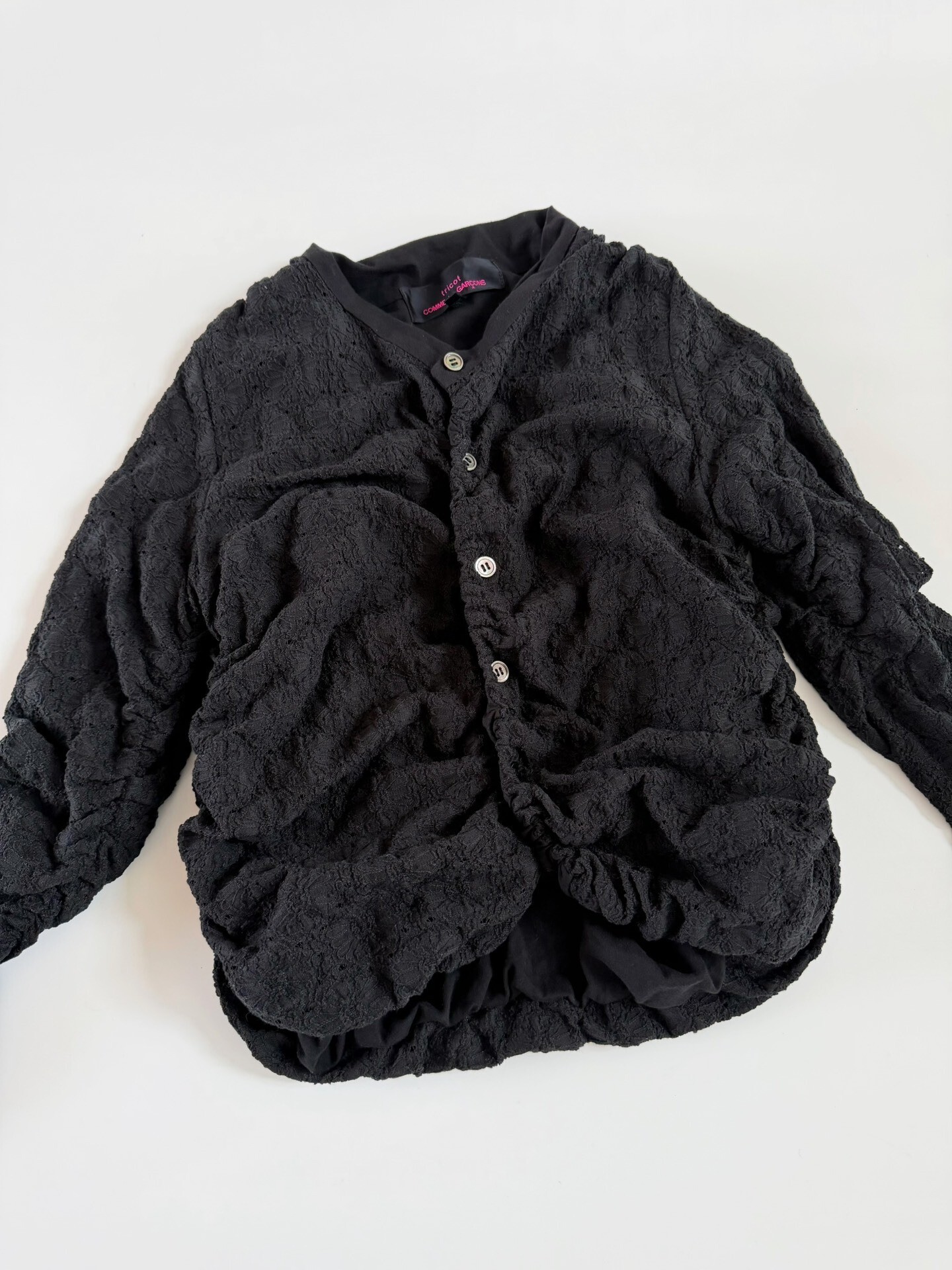 Comme des Garcons Tricot Double Lace Top — front