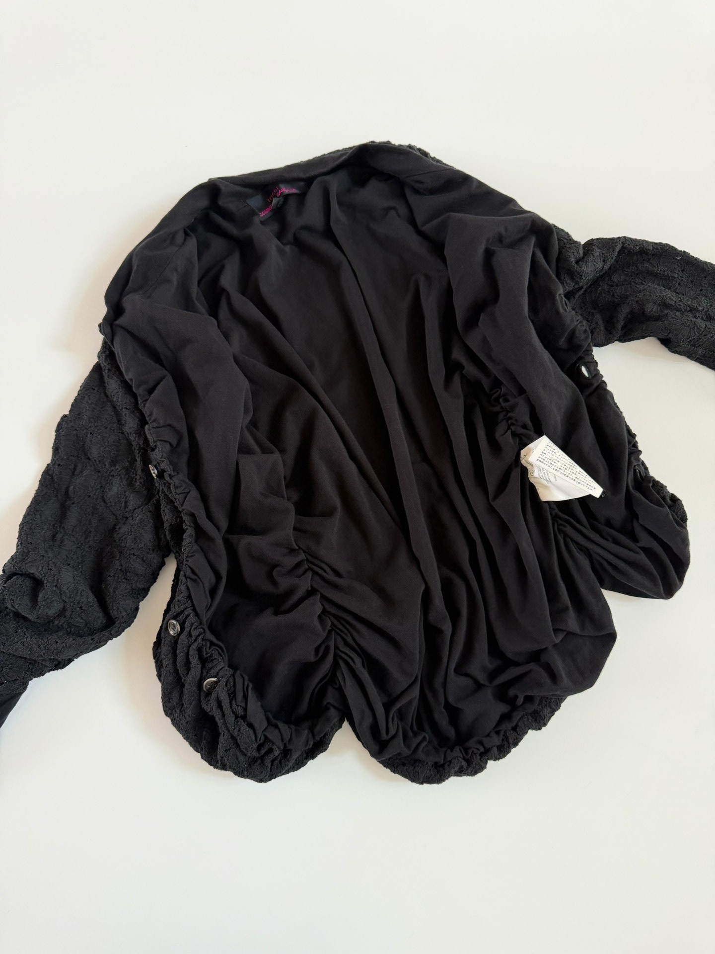 Comme des Garcons Tricot Double Lace Top — back