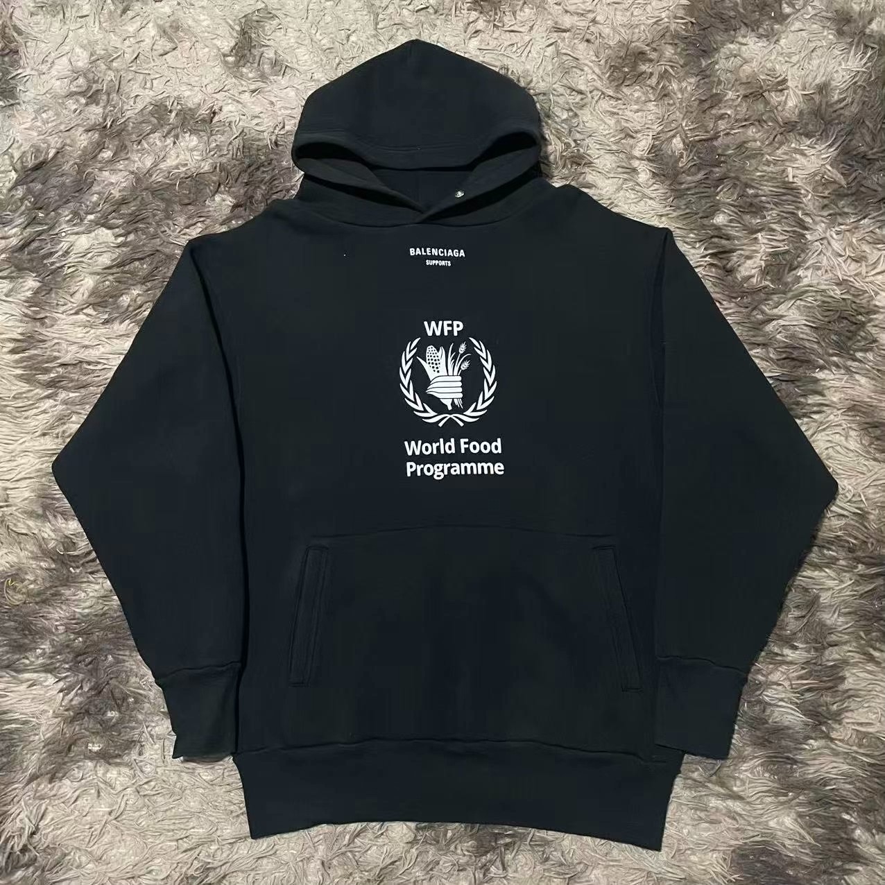 Balenciaga WFP Black Hoodie